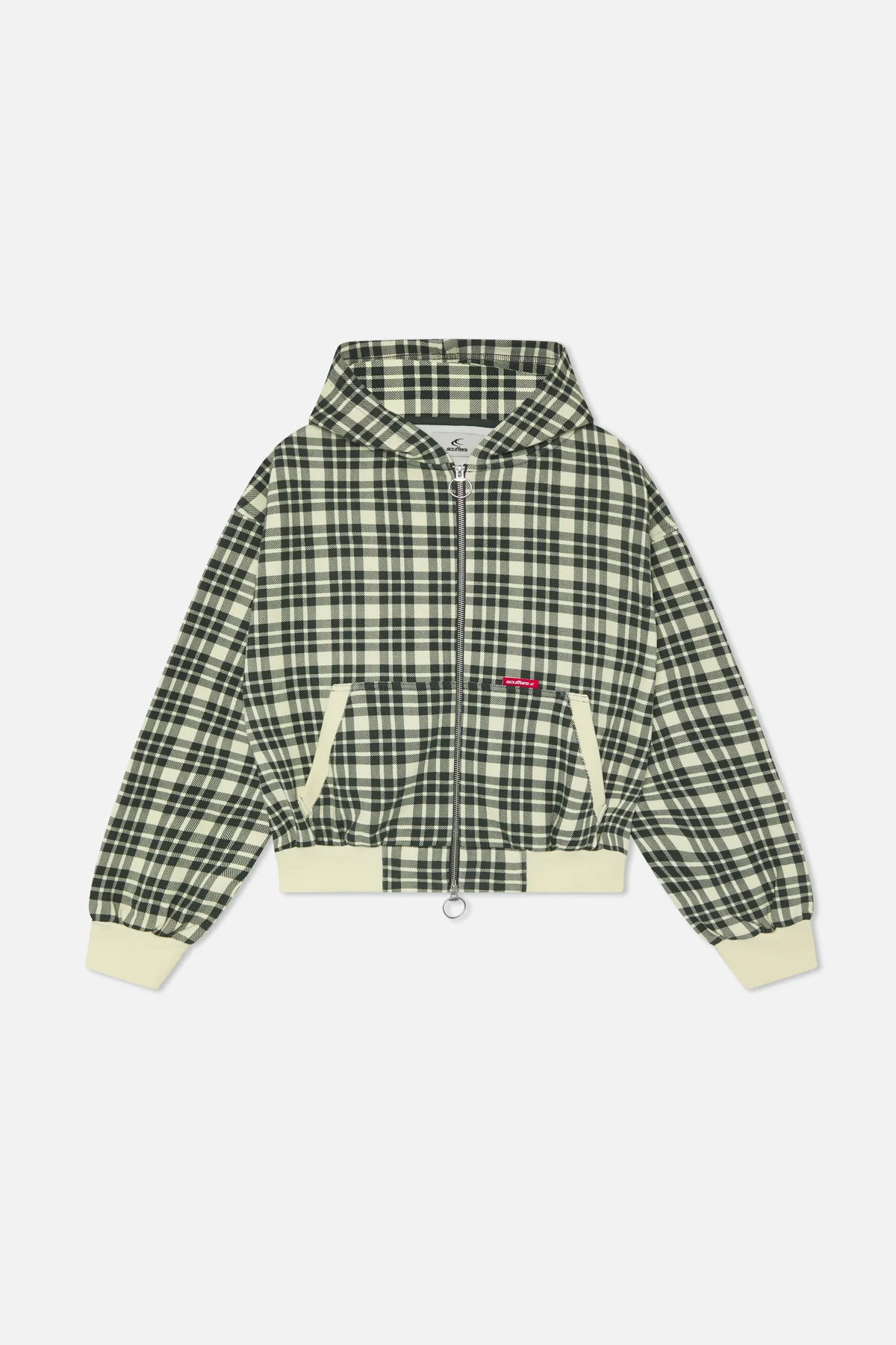 Scff Green Checks Zipper