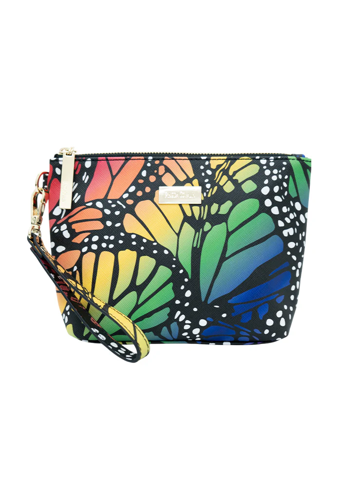 Cosmetiquera Piix Mariposa Macro Arcoíris