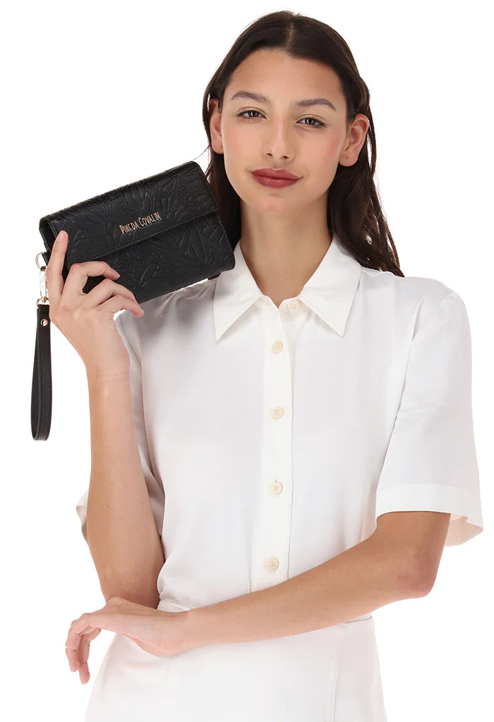 Bolsa Tsool Saffiano Grabado Mariposa Negro