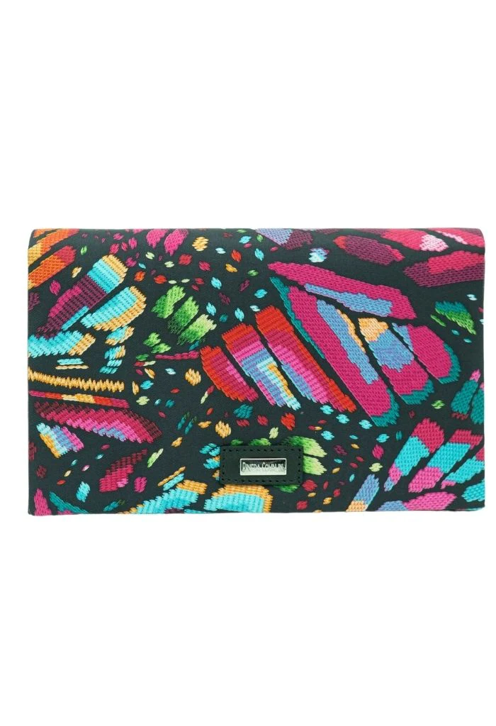 Bolsa Hook con Cadena Negro Mariposa Bordada