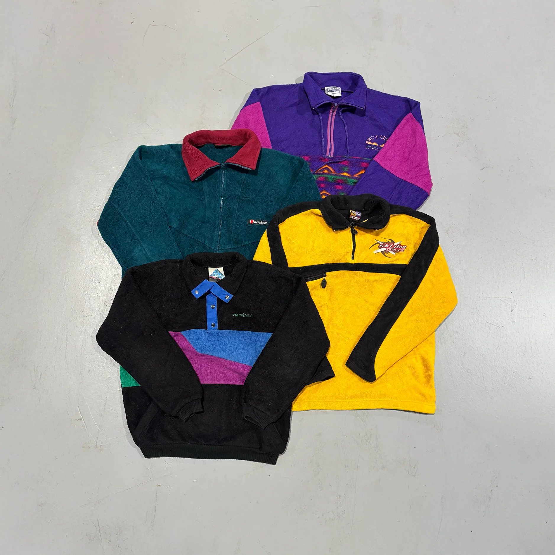 CRAZY MULTICOLOR FLEECE JACKETS