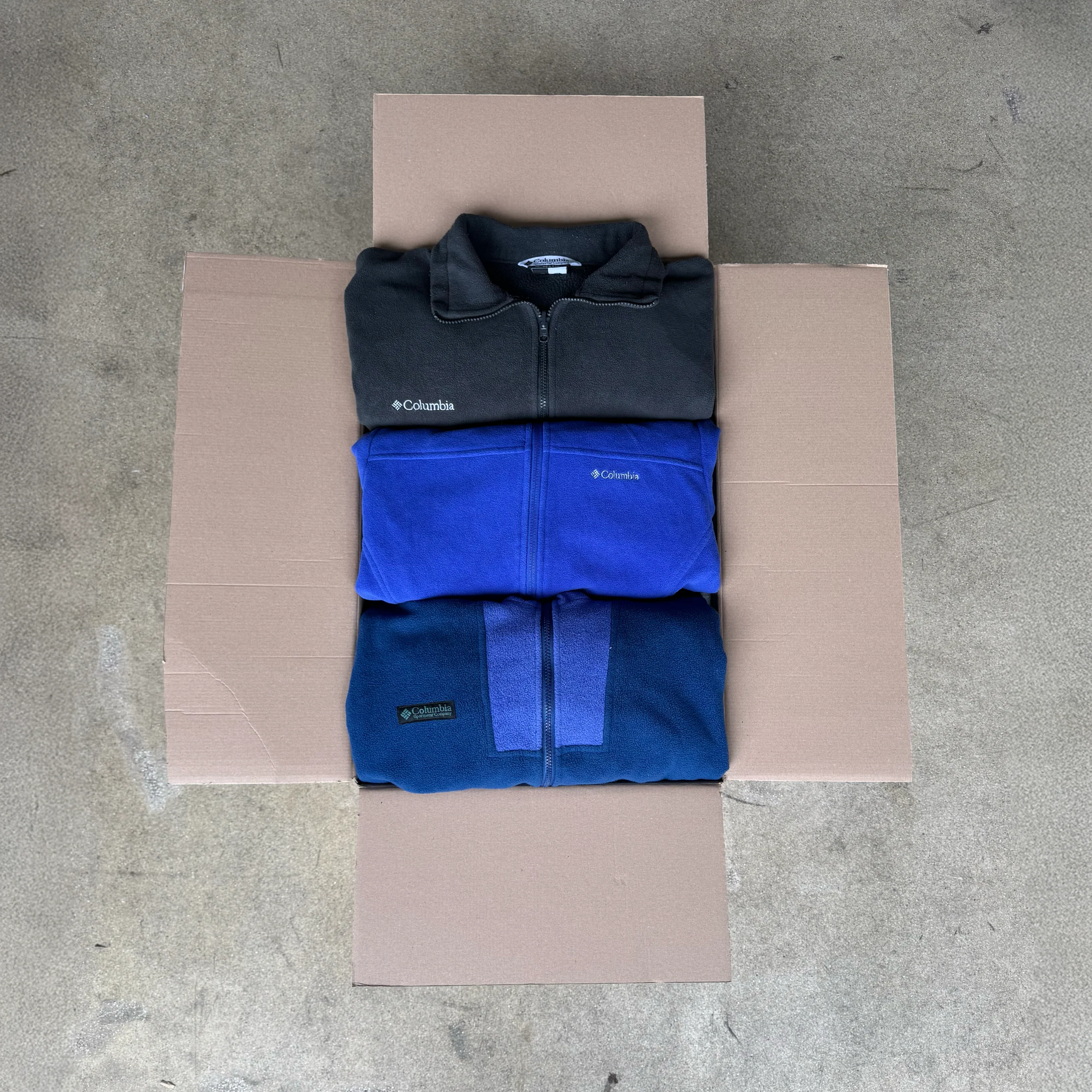 COLUMBIA FLEECE JACKETS GRADE B