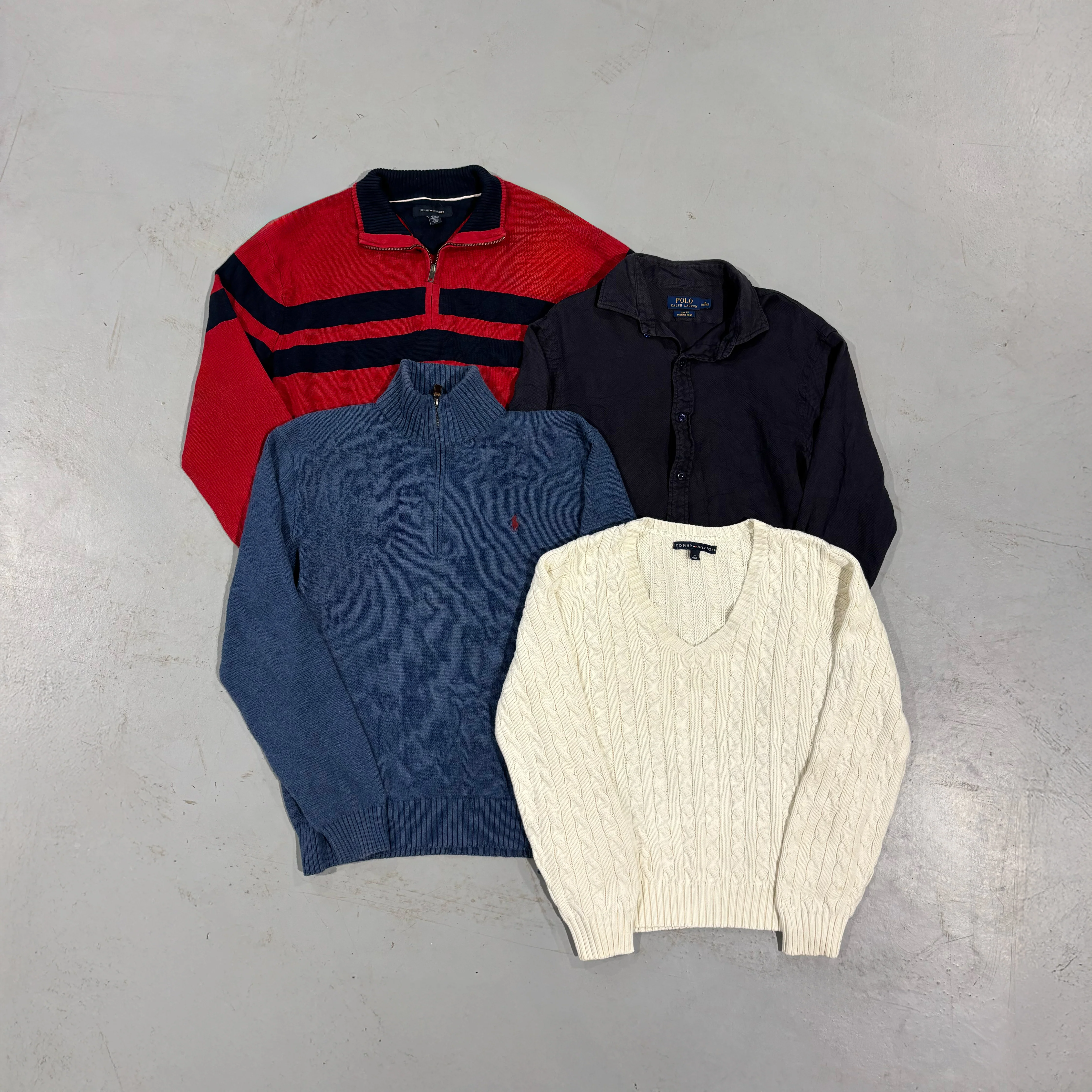 RALPH LAUREN & TOMMY HILFIGER VINTED BOX GRADE B