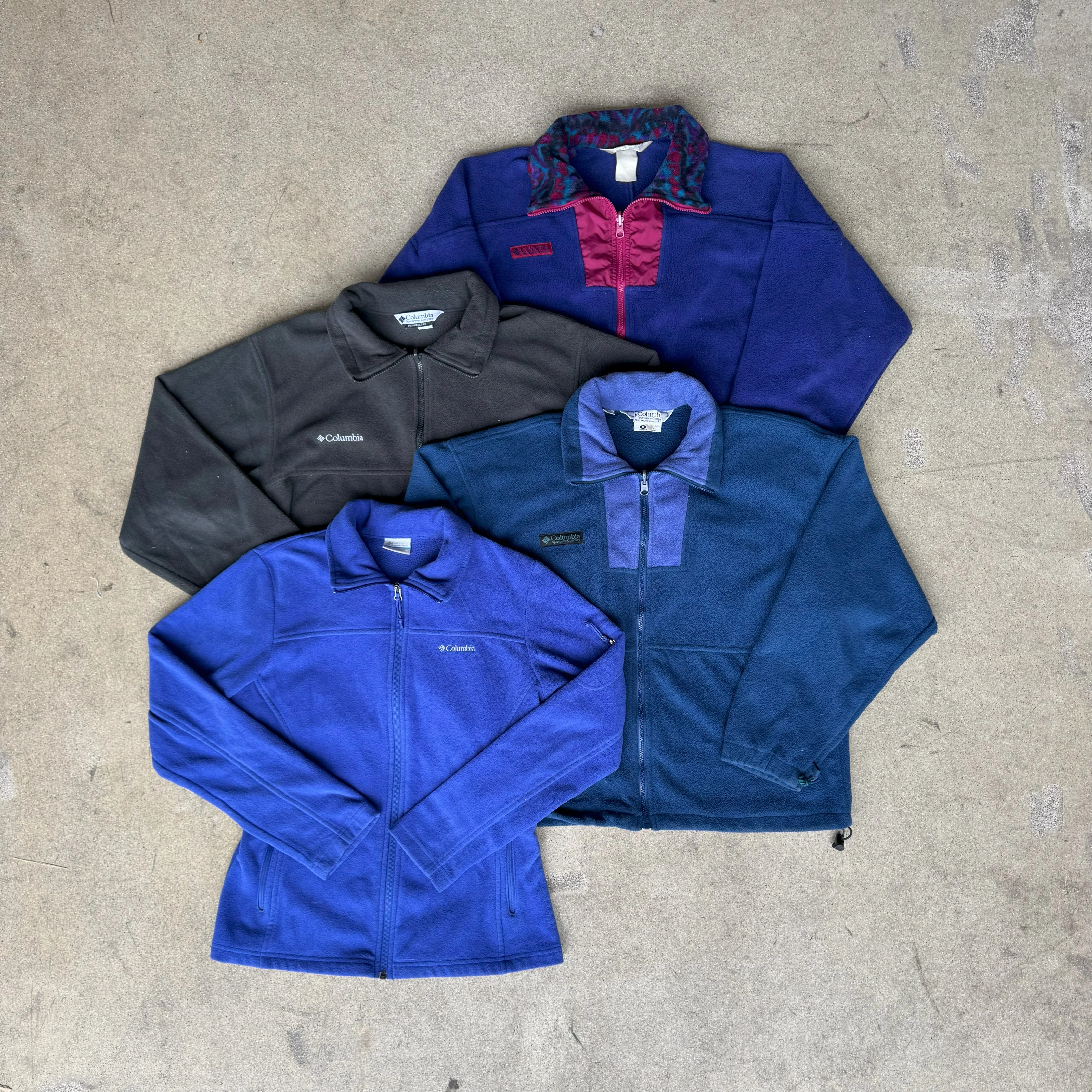 COLUMBIA FLEECE JACKETS GRADE B