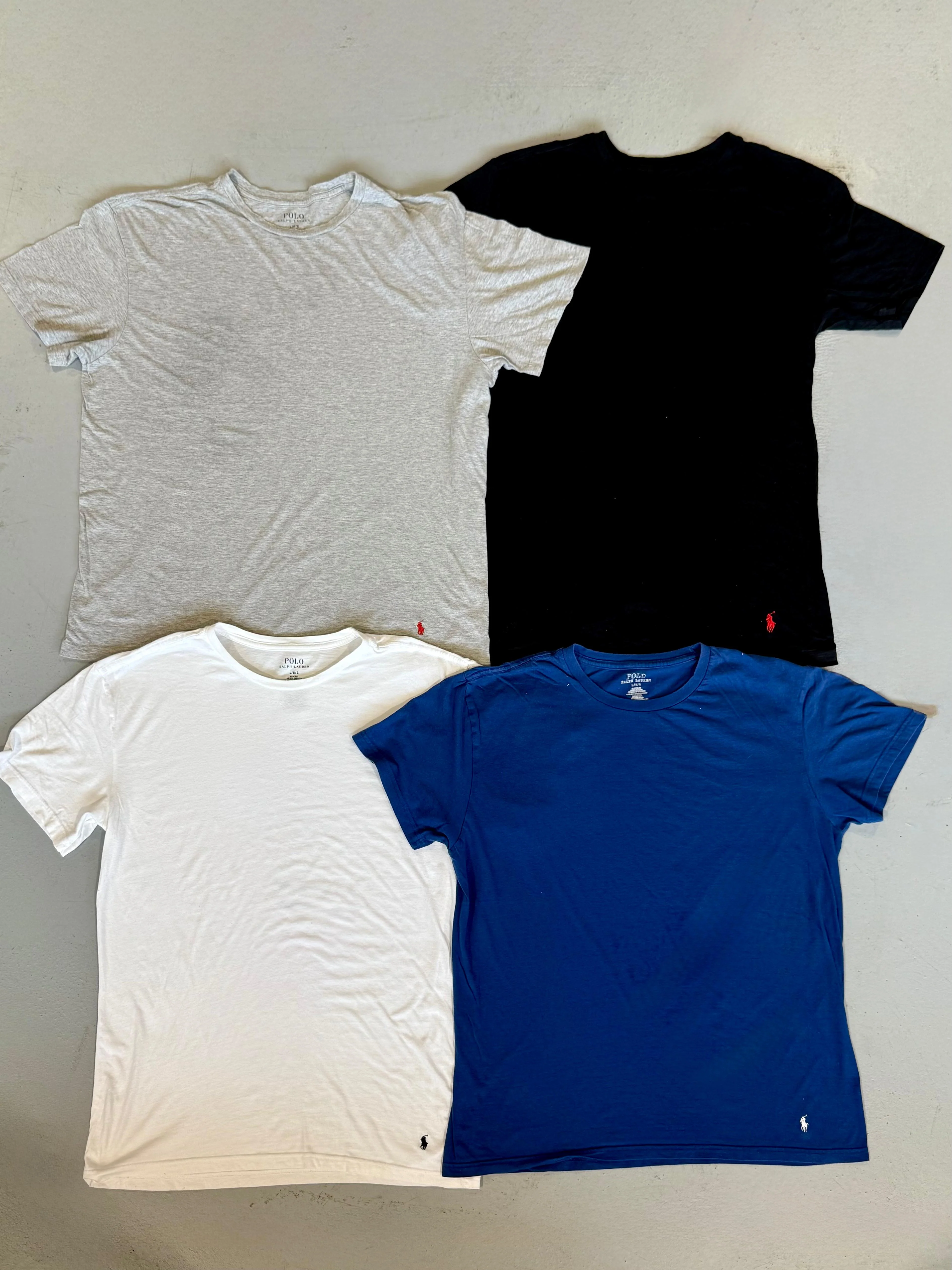 RALPH LAUREN T-SHIRTS BOTTOM LOGO GRADE B