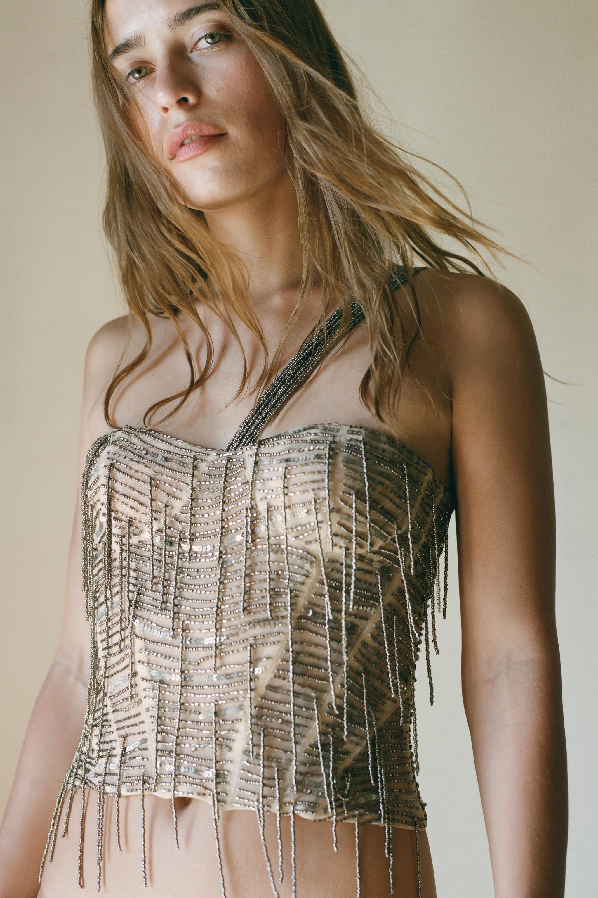 LIMITED EDITION SEQUIN BEADED CORSET