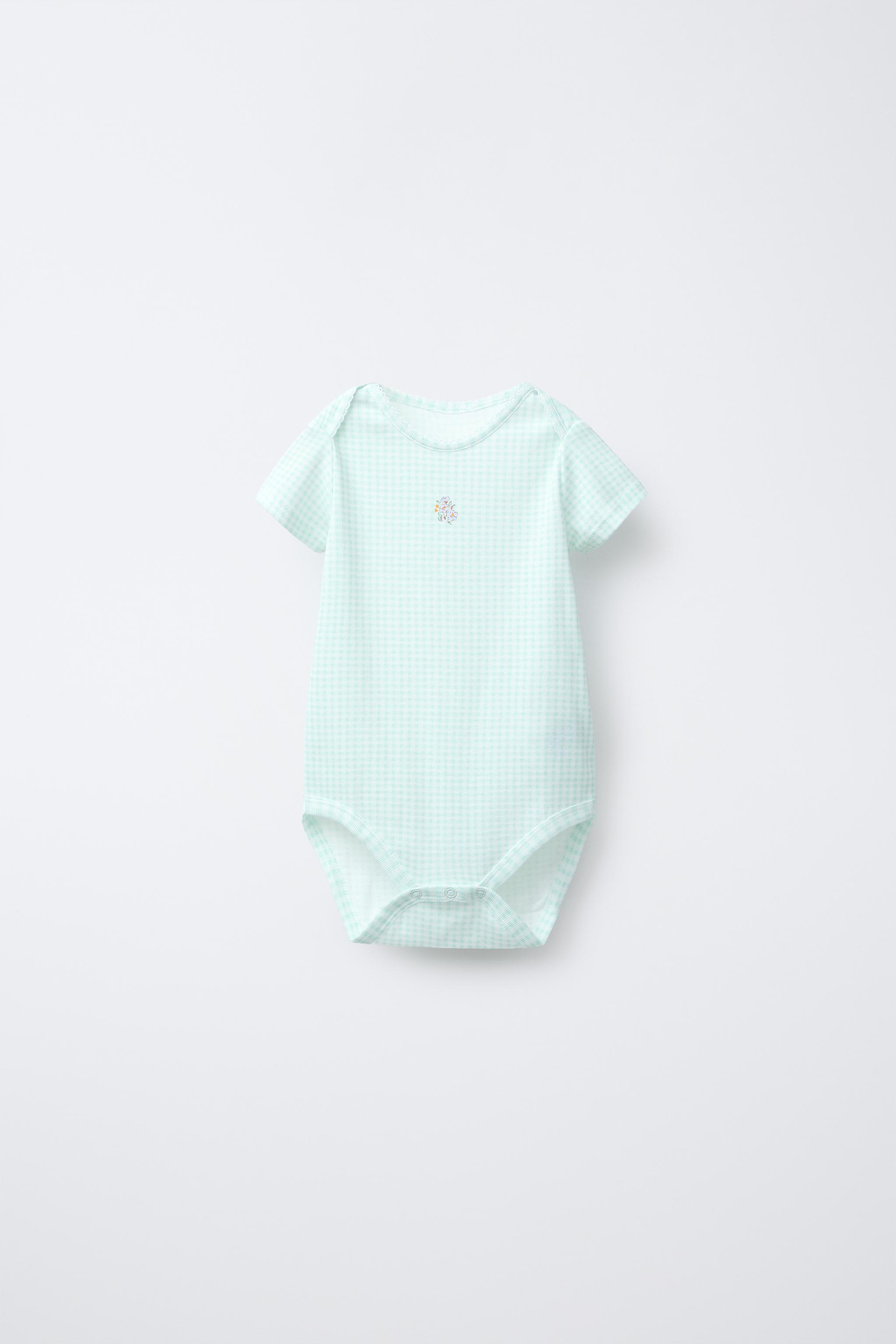 FIVE-PACK OF PATCHWORK BODYSUITS