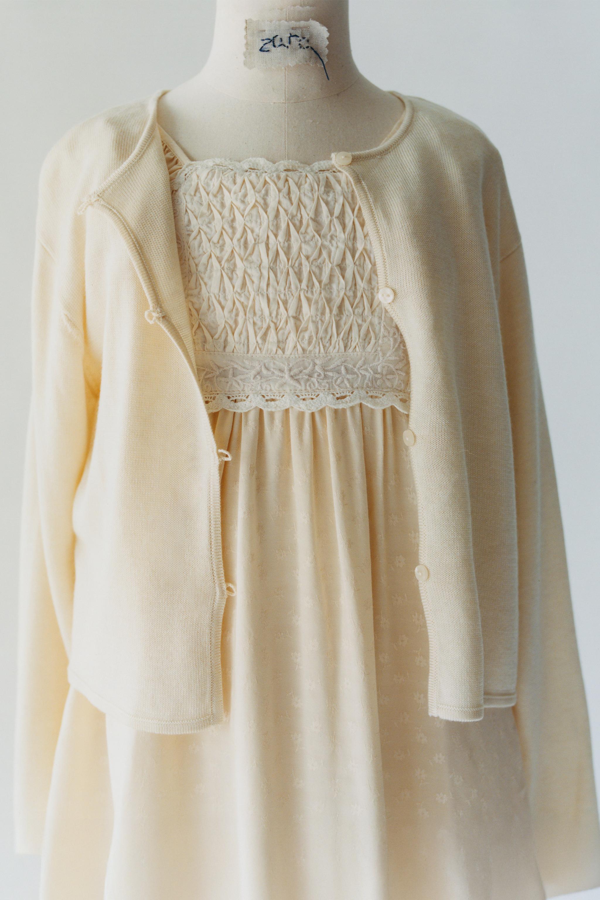 FLOWY SILK KNIT CARDIGAN