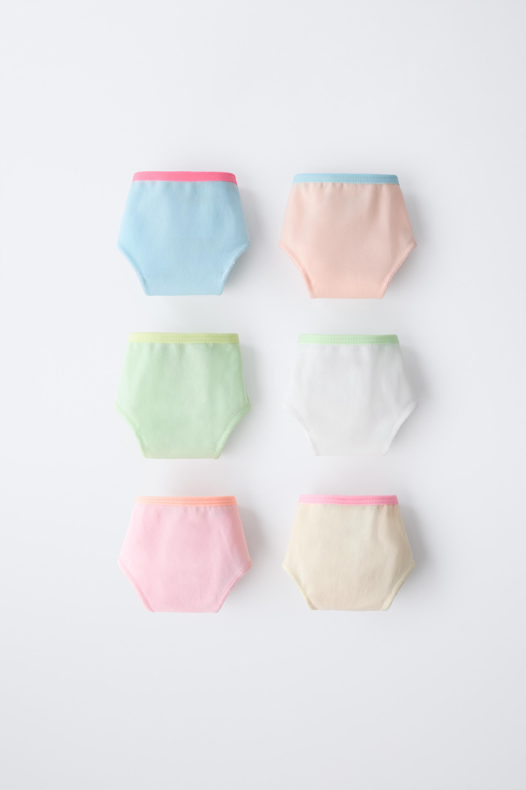 AGES 6-14 / SIX-PACK OF BRIEFS WITH FLUORESCENT DETAILS