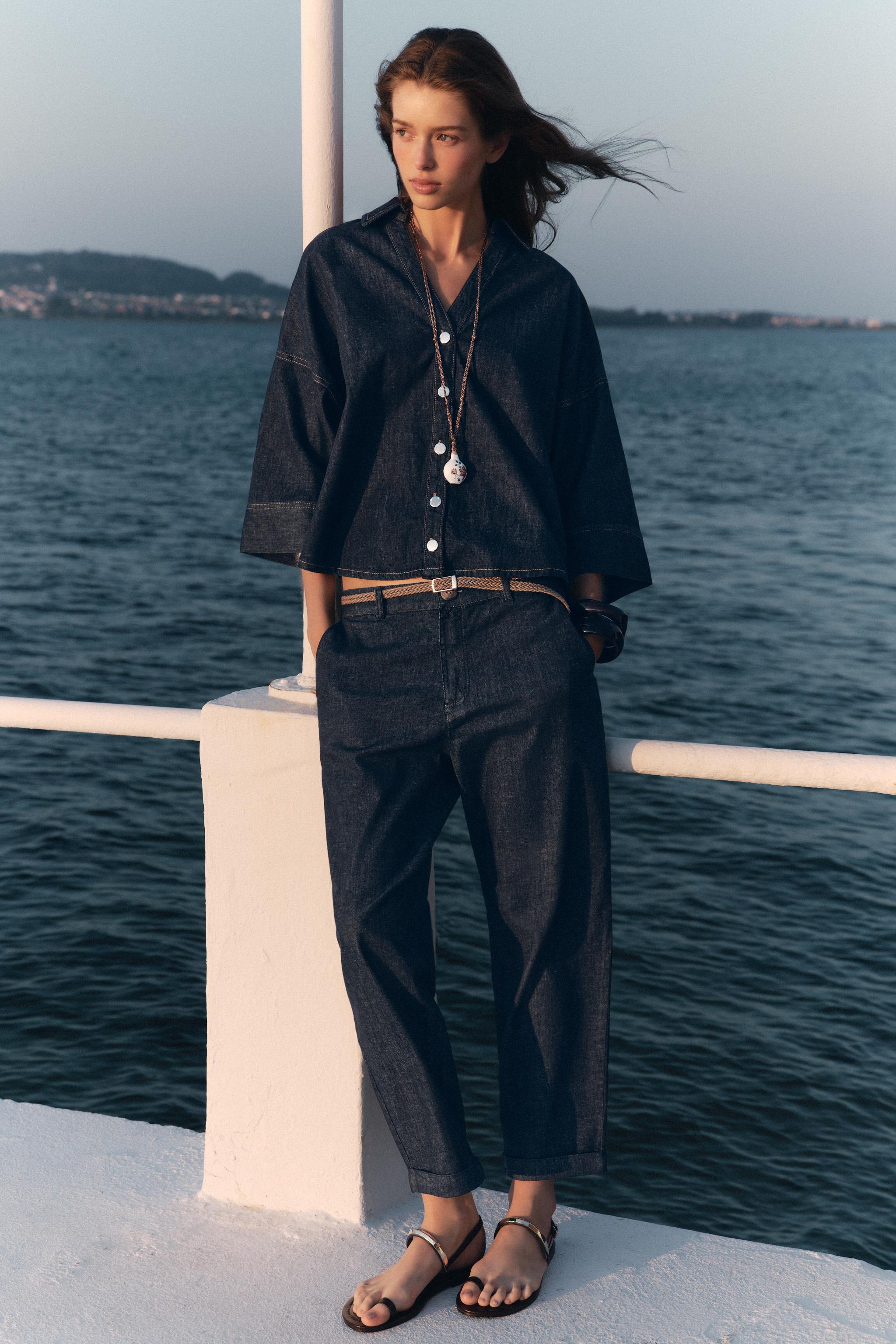 Z1975 WIDE SLEEVE DENIM SHIRT