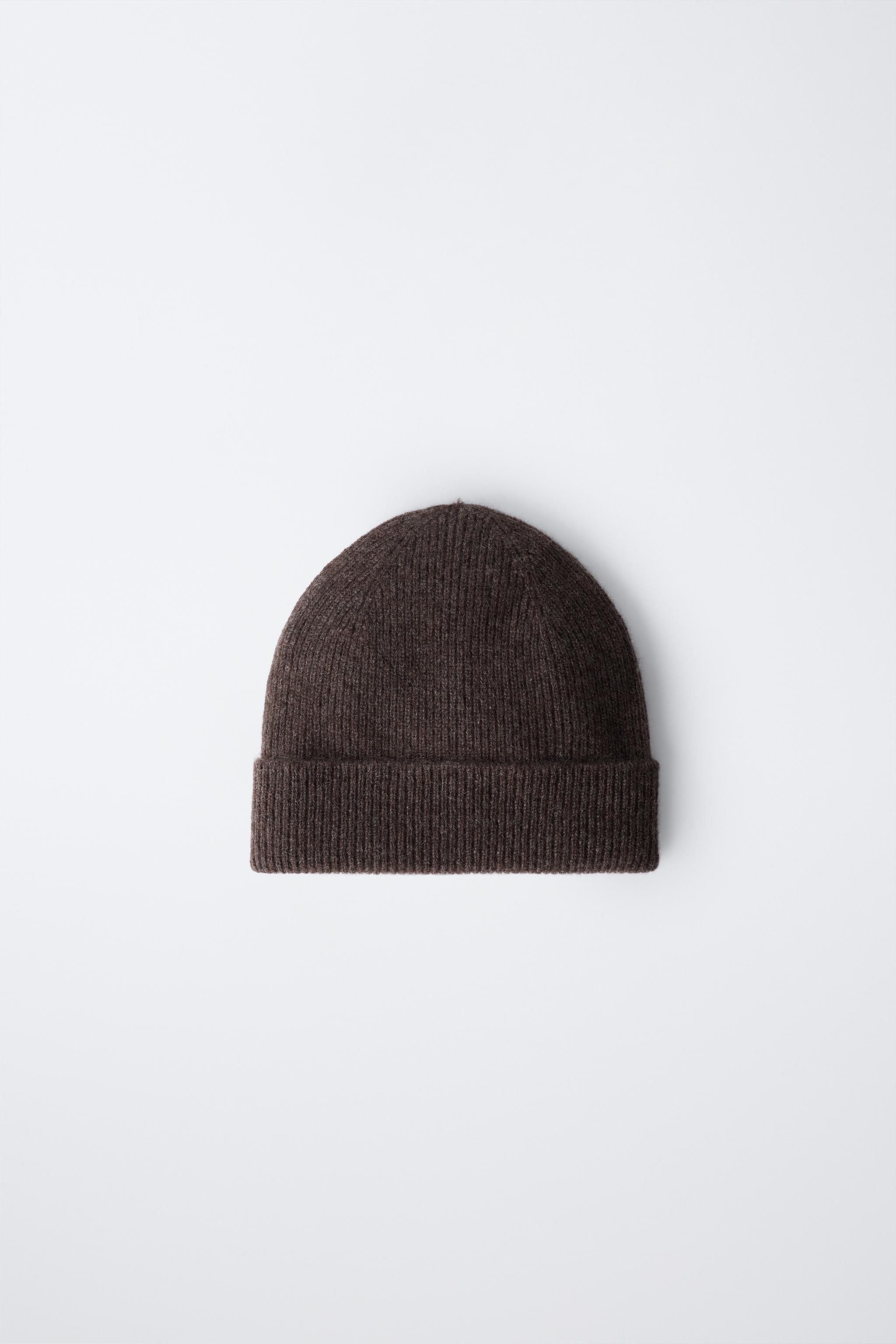 RIBBED 100% CASHMERE HAT