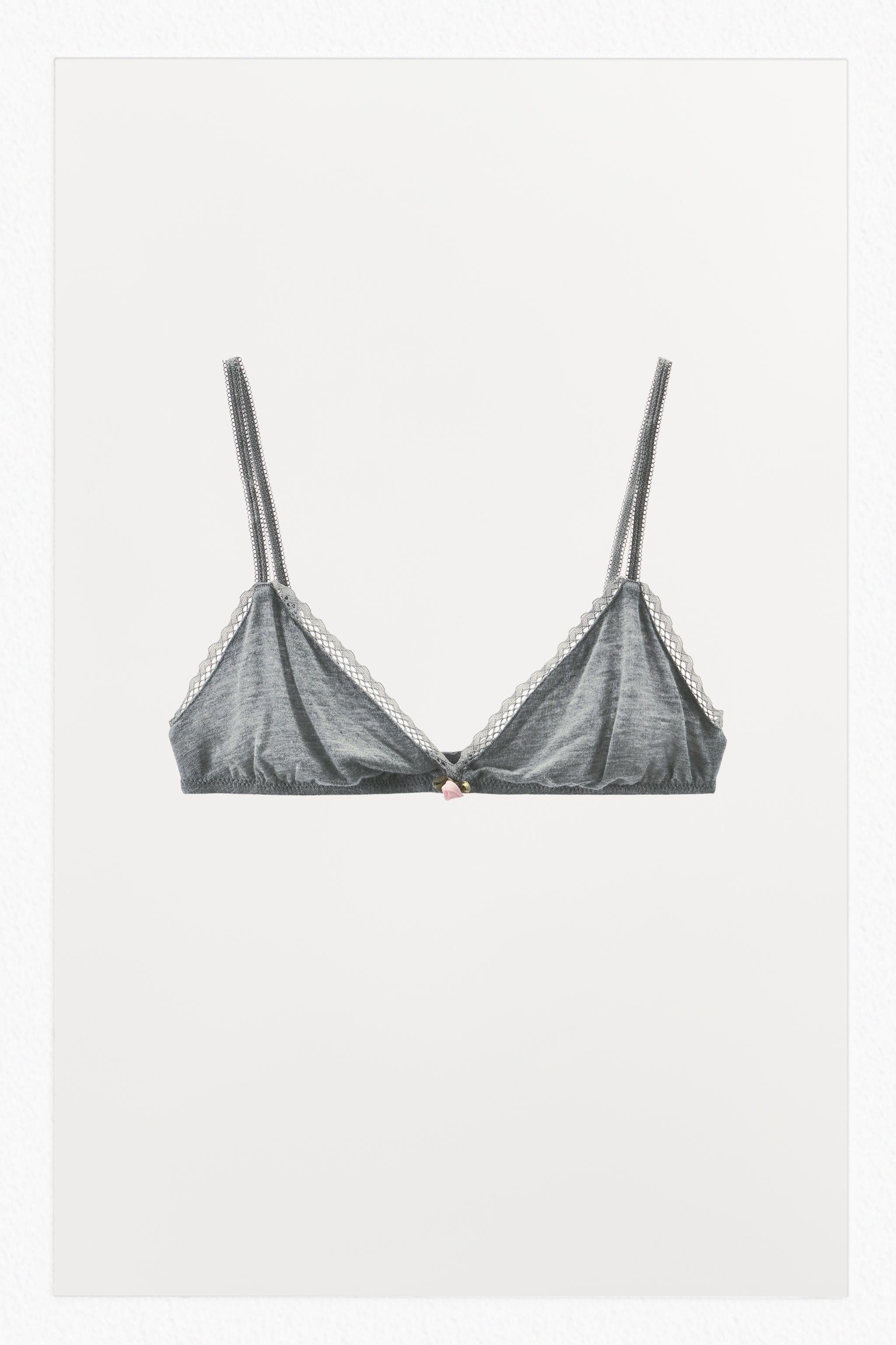 POINTELLE FLORAL TRIANGLE BRALETTE