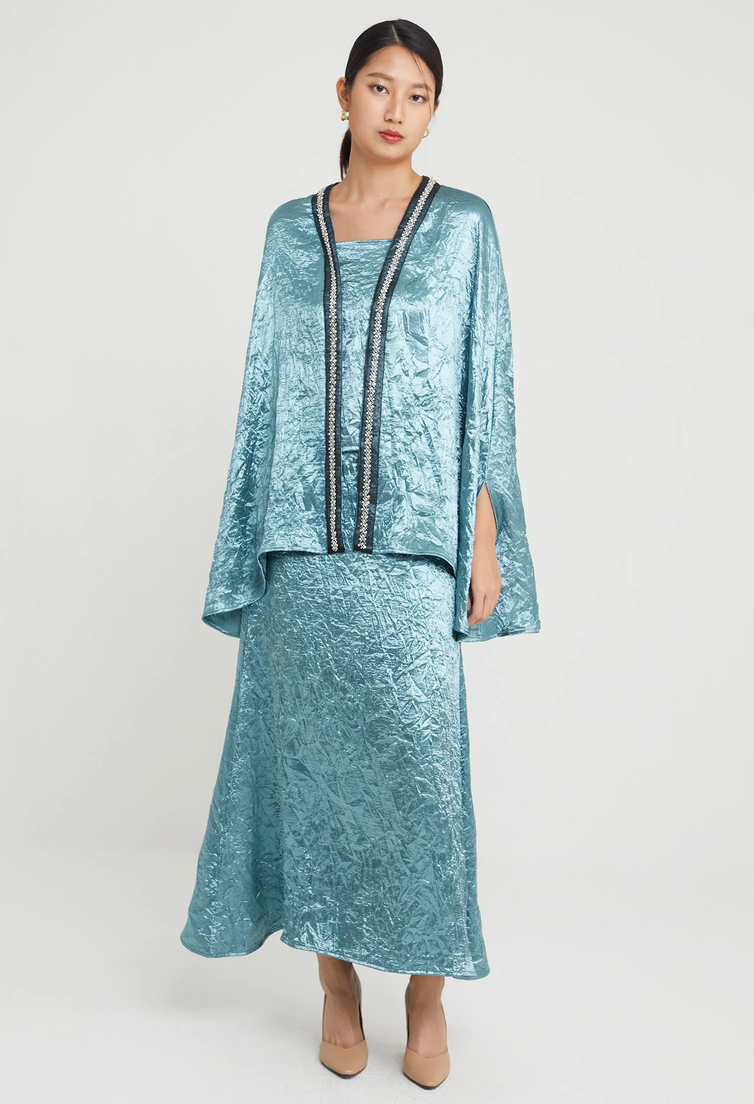 Jade Luxy Satin Maxi Skirt