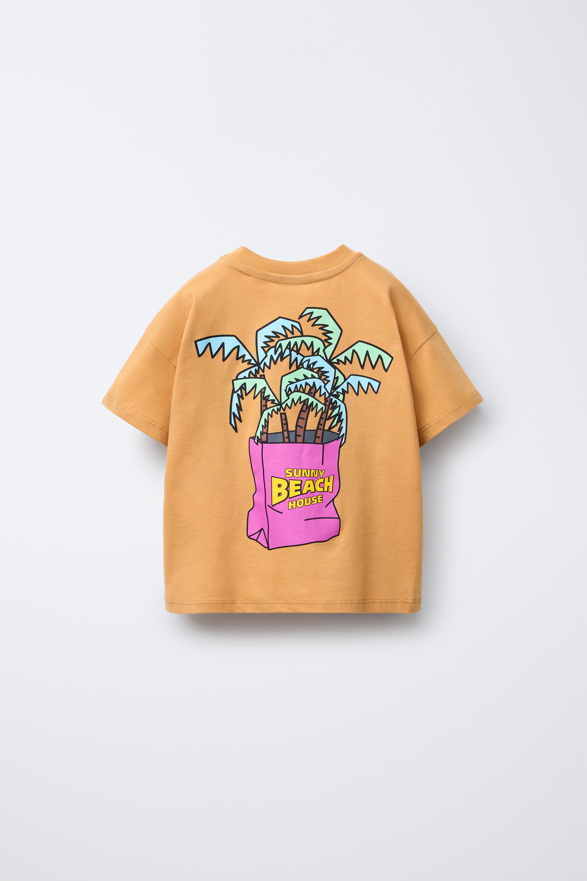 PALM TREE PRINT T-SHIRT