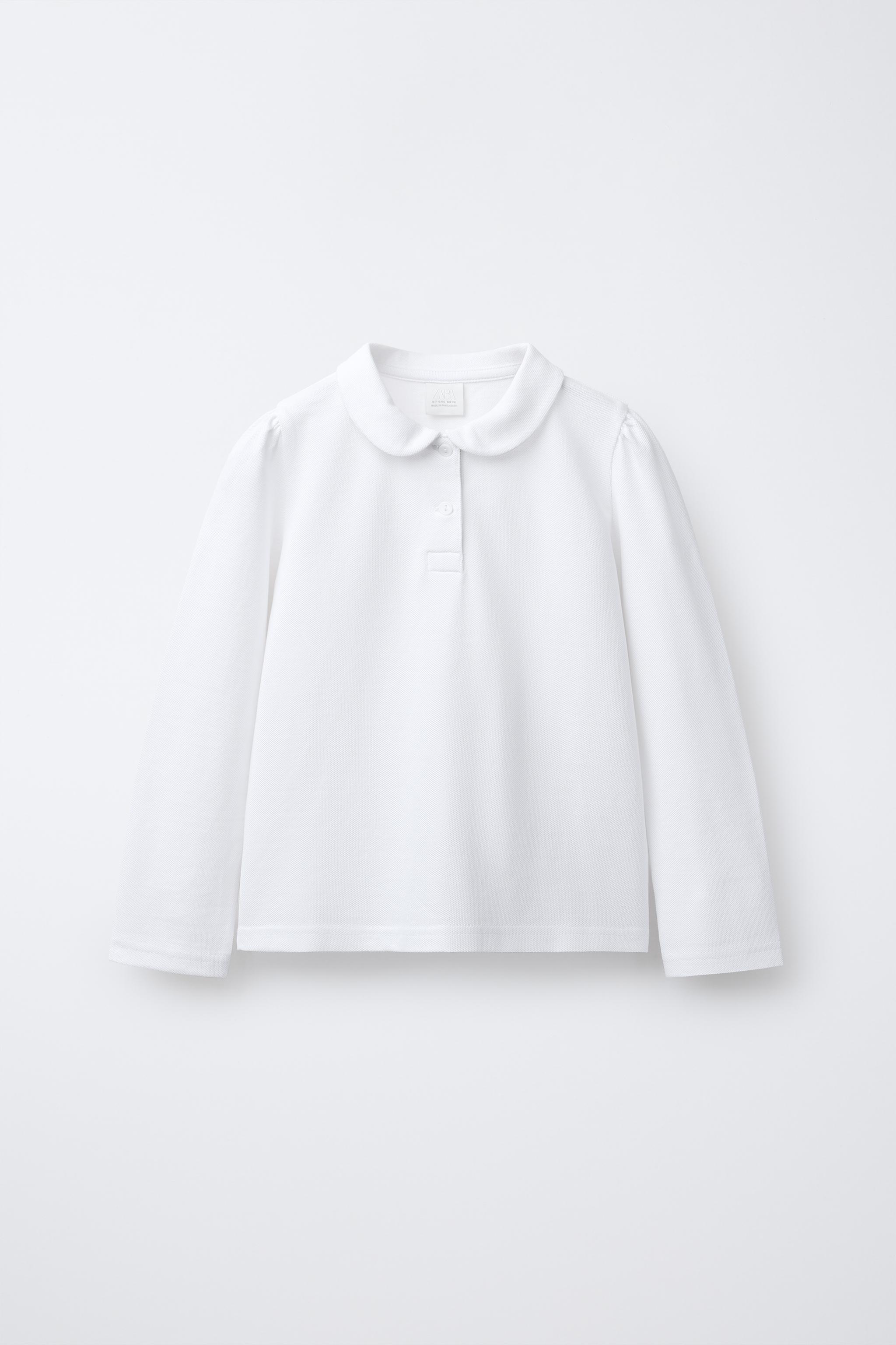 PIQUÉ PETER PAN COLLAR POLO SHIRT