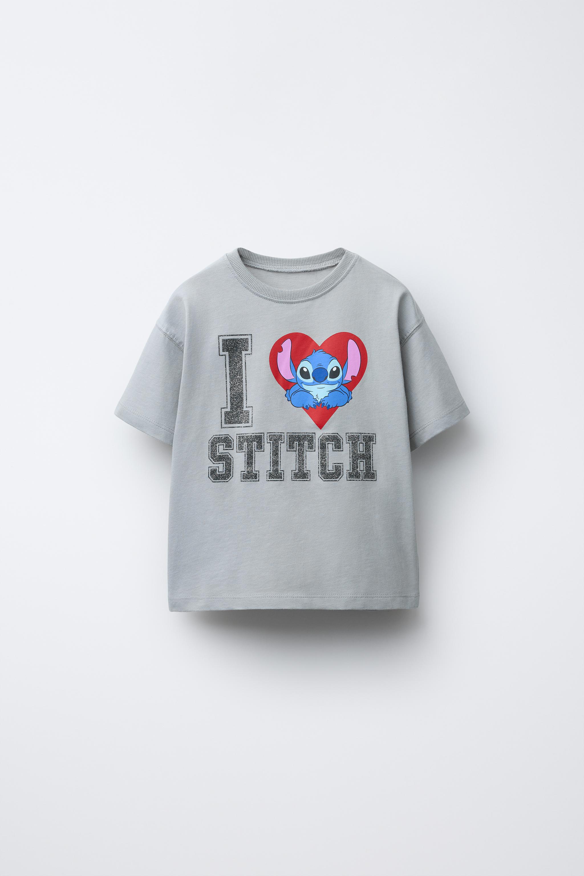 LILO & STITCH © DISNEY GLITTER PRINT T-SHIRT