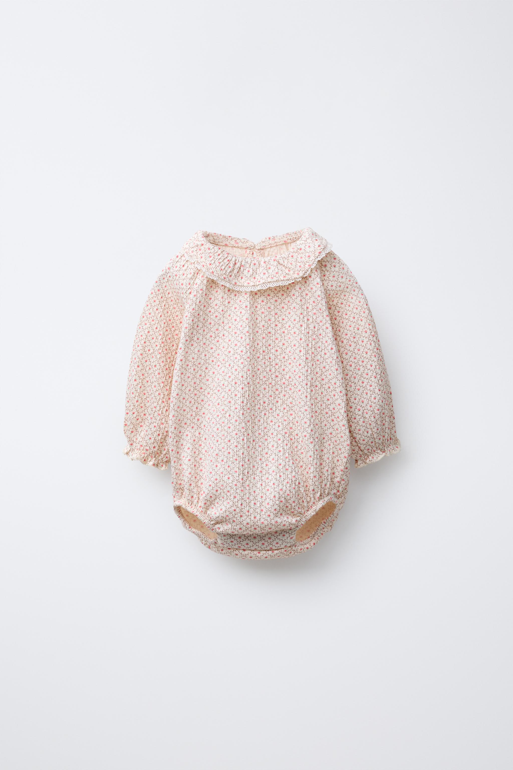 LACE FLORAL PRINT BODYSUIT