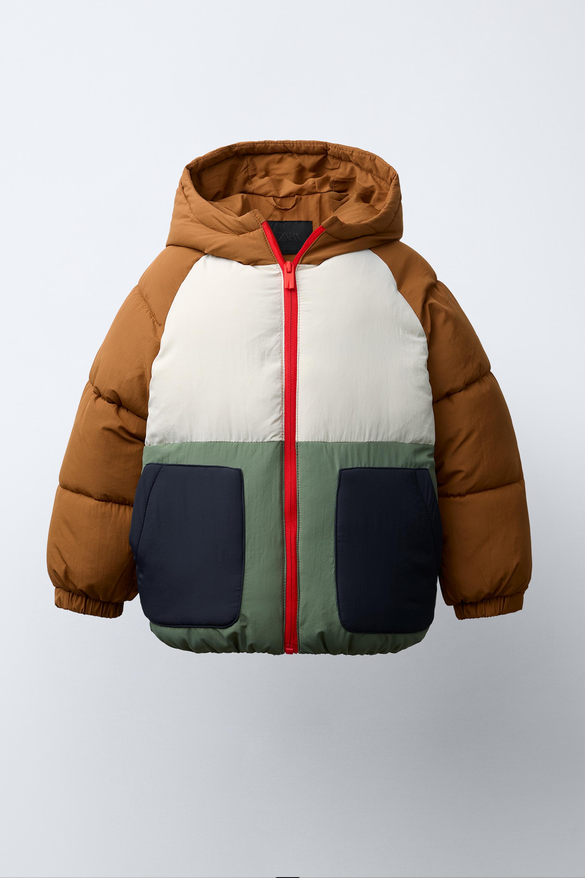 COLOR BLOCK WATER REPELLENT PUFFER JACKET