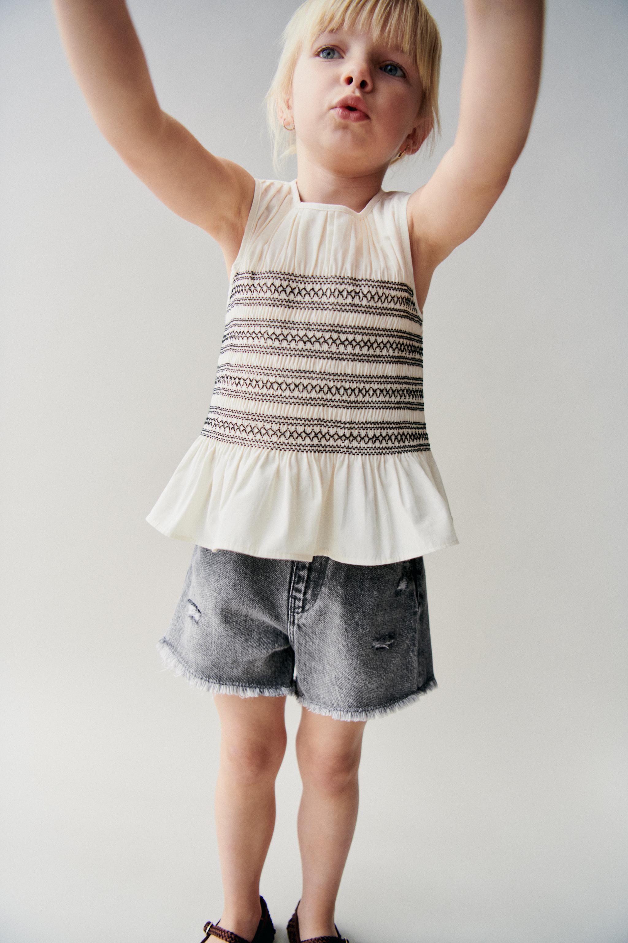 RIPPED HIGH WAIST DENIM SHORTS