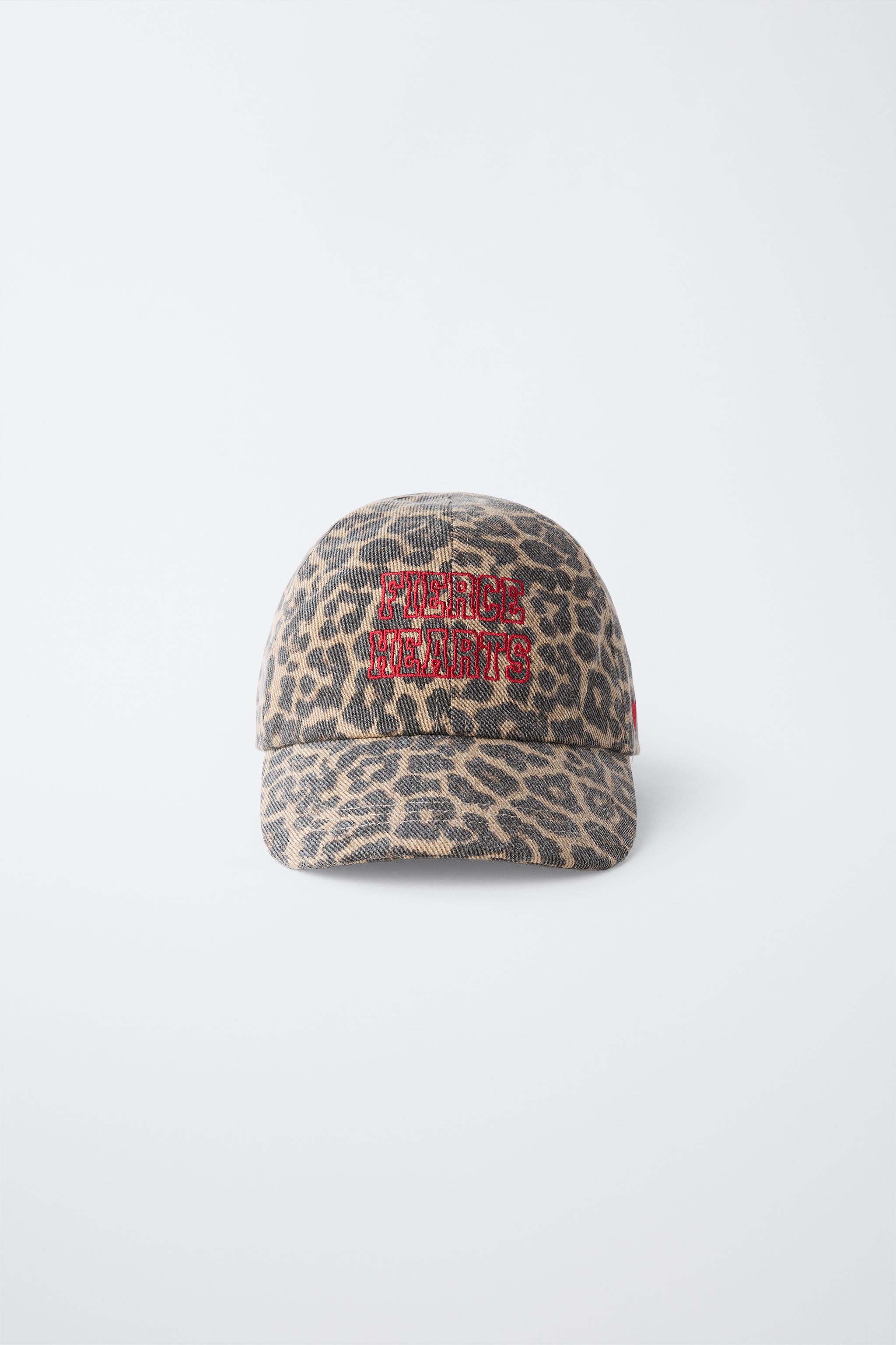3-14 YEARS/ ANIMAL PRINT EMBROIDERED CAP