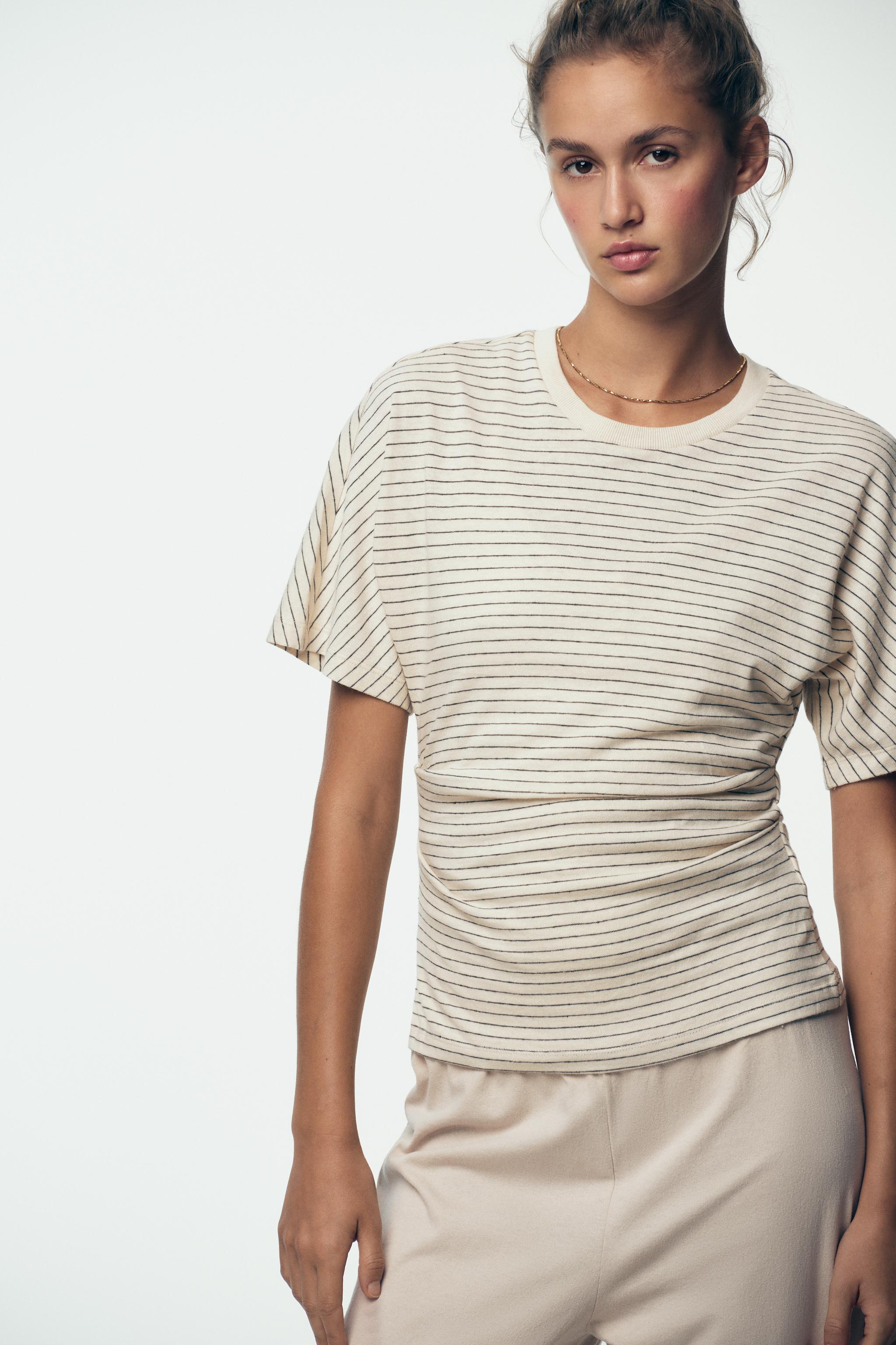 RUCHED RUSTIC T-SHIRT