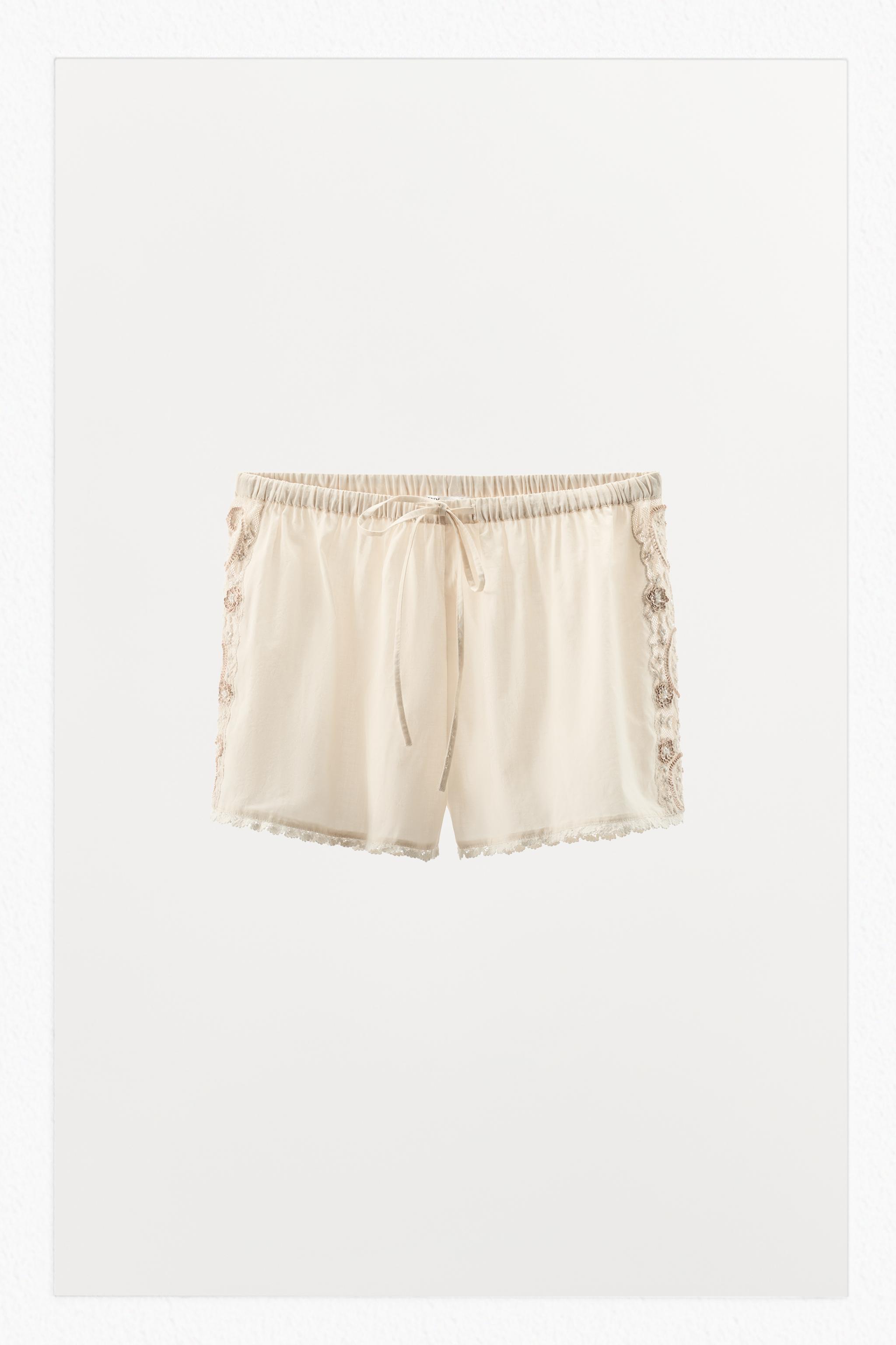 LIMITED EDITION BEADED EMBROIDERED SHORTS