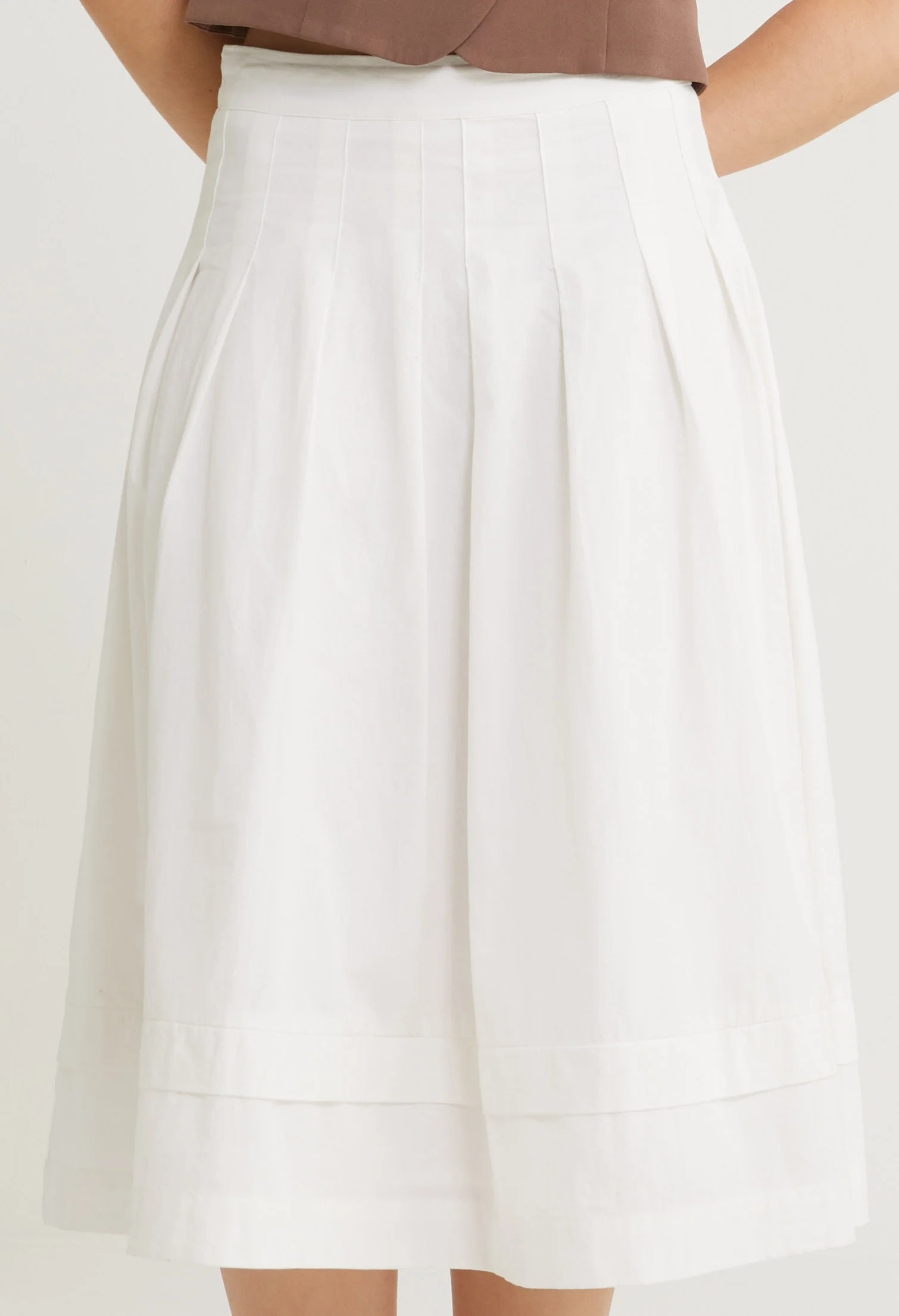 Lustrous Flow Midi Skirt