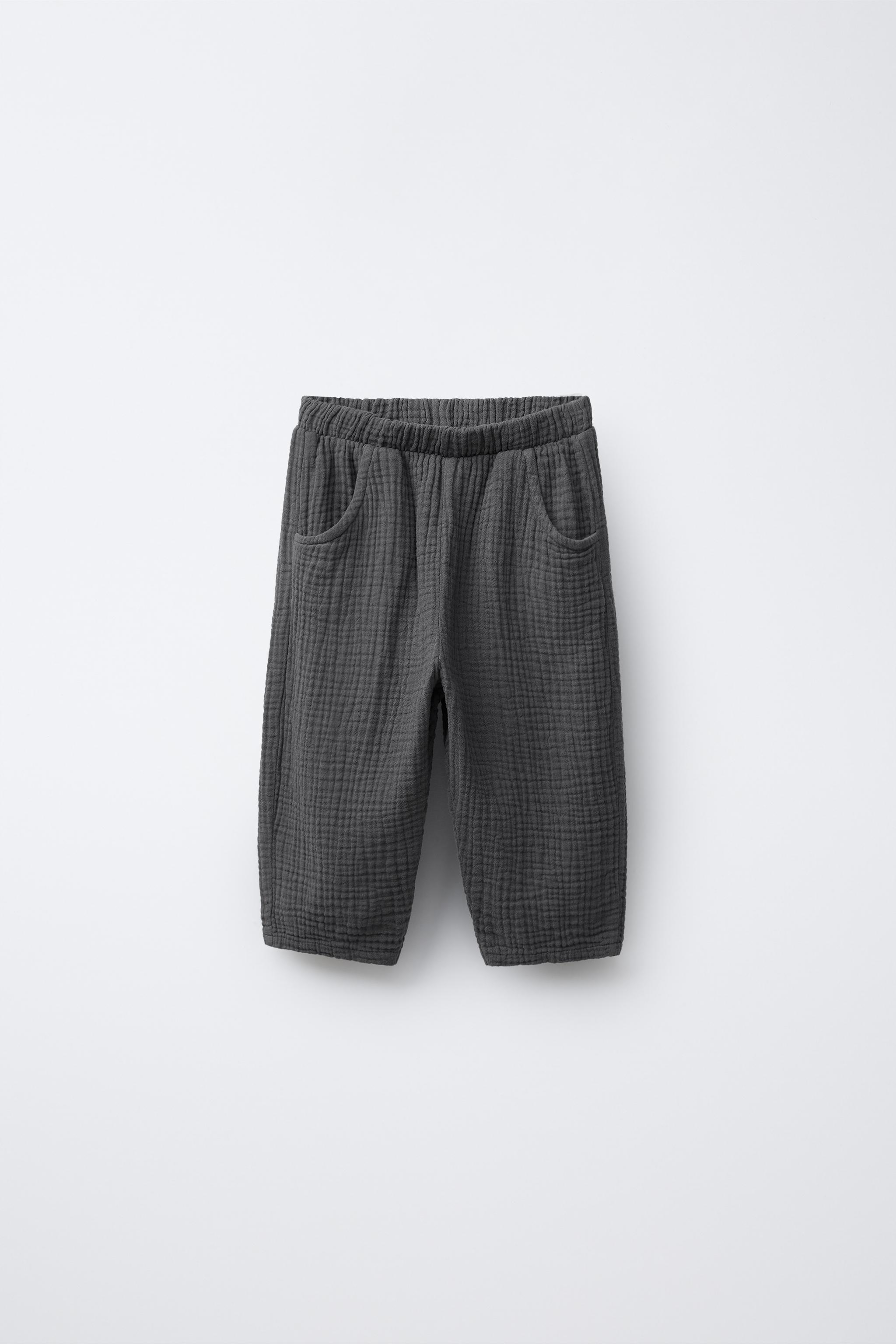 BAGGY COTTON GAUZE PANTS