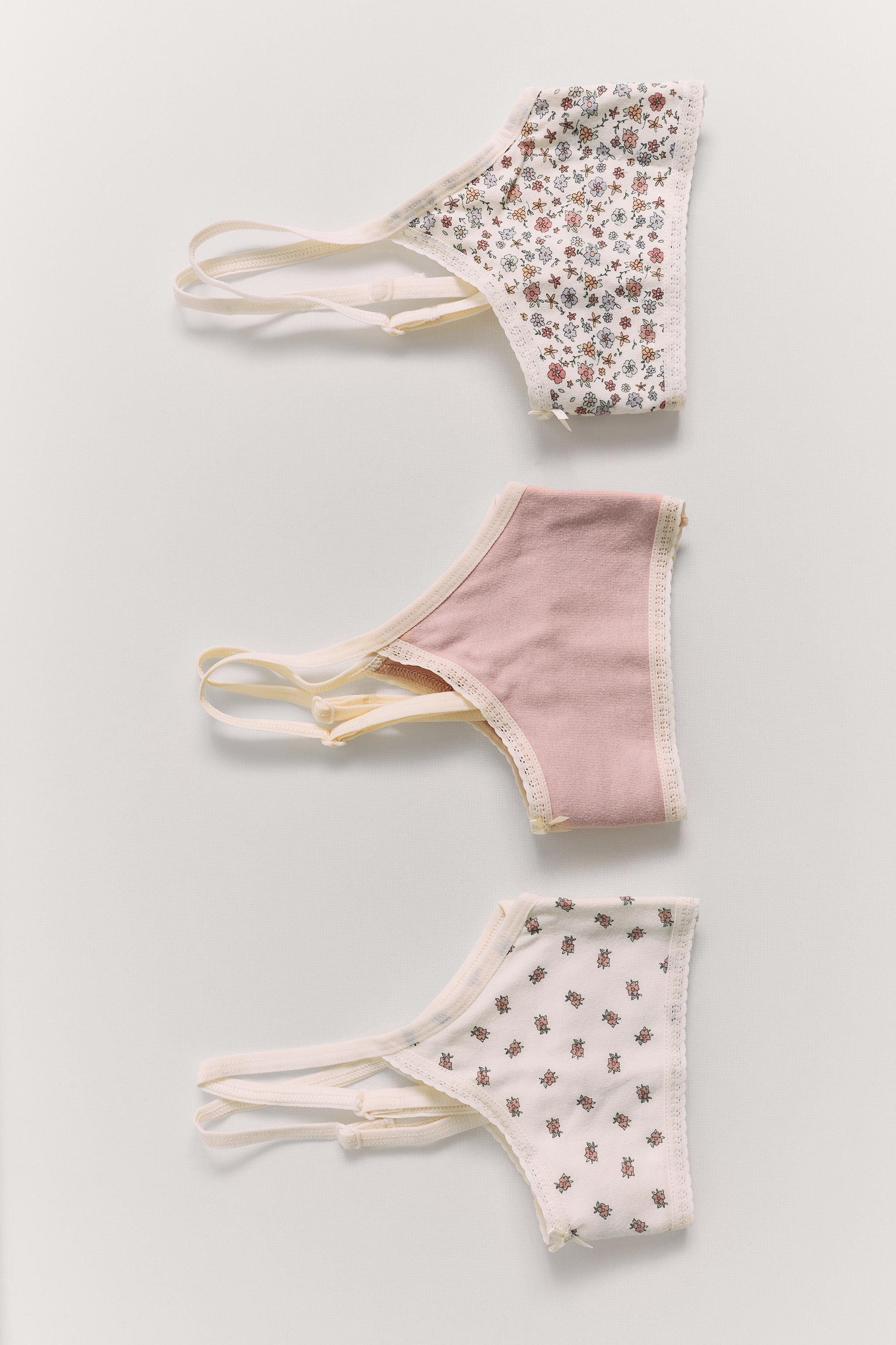 9-14 YEARS/ THREE-PACK FLORAL TOPS