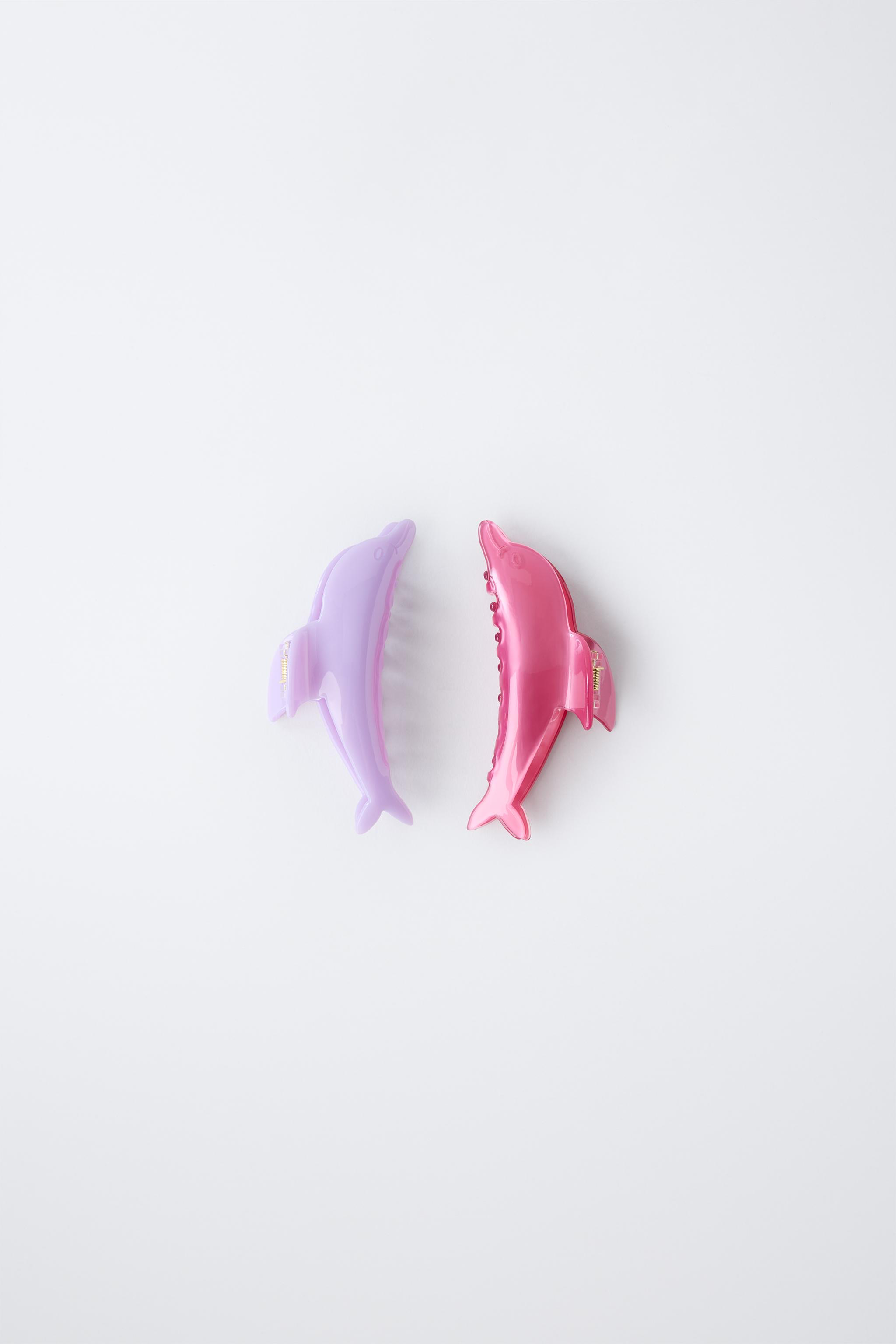 TWO-PACK OF DOLPHIN HAIR CLIPS