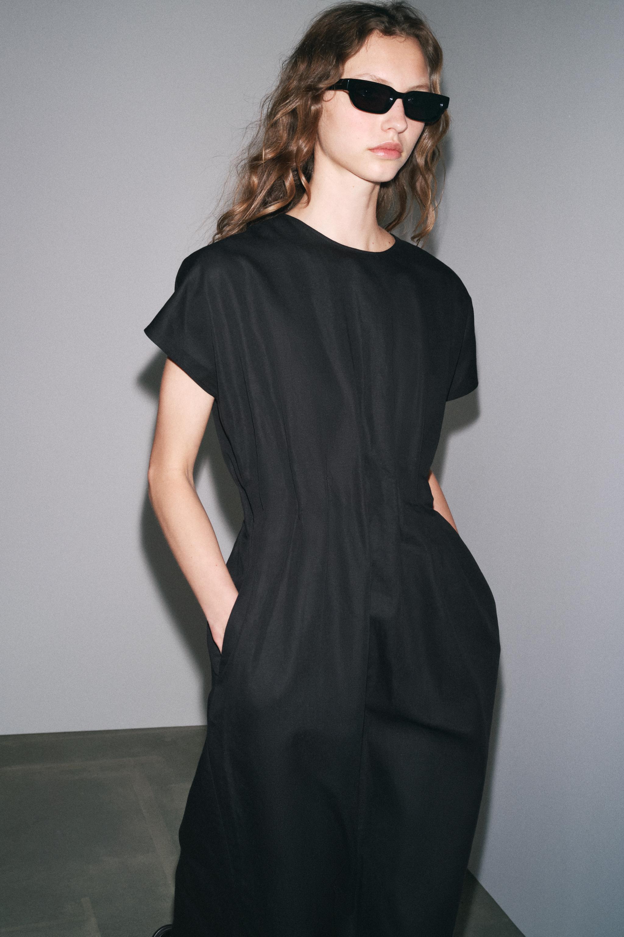 ZW COLLECTION PLEATED MIDI DRESS