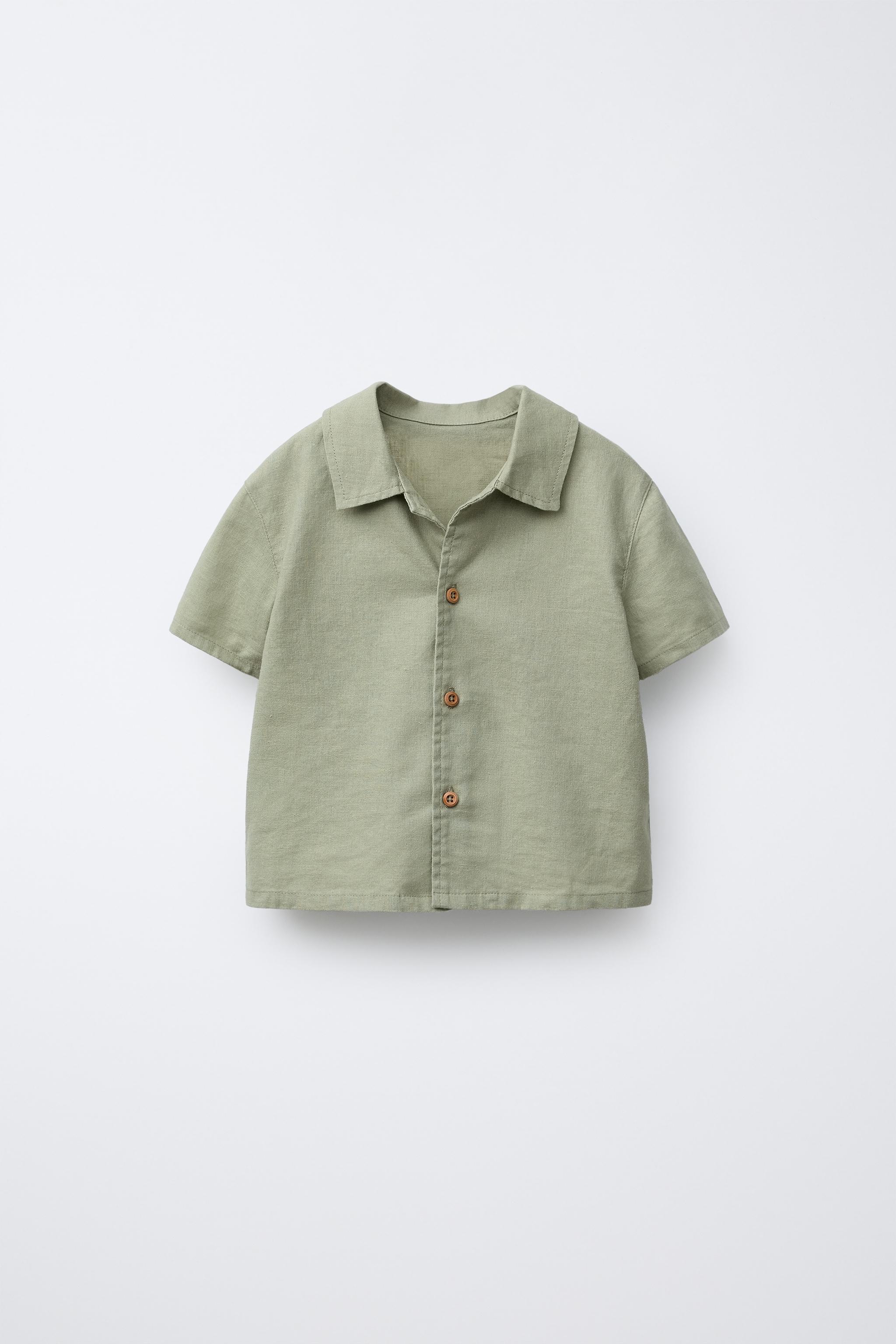 SHIRT WITH LINEN AND COTTON