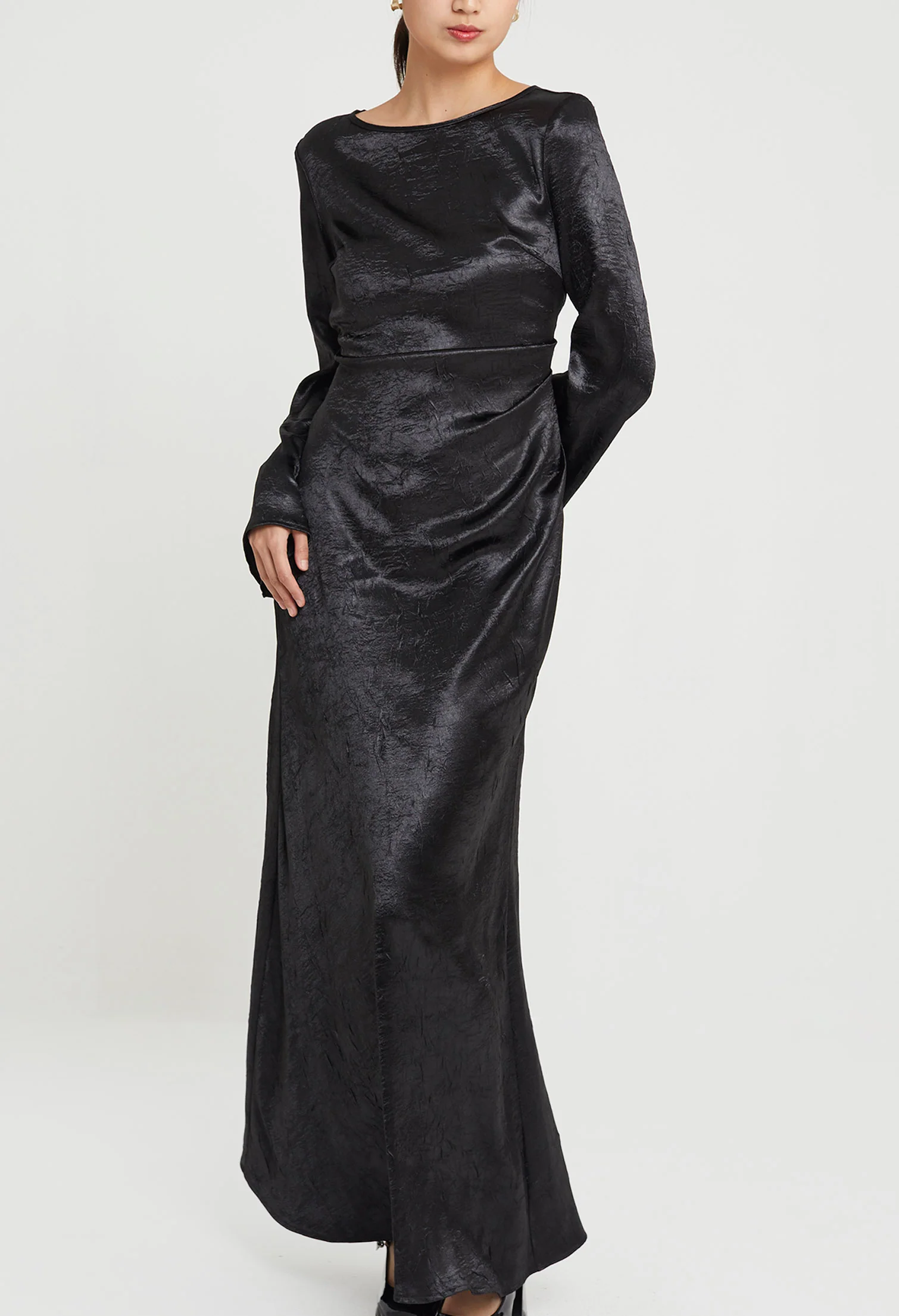 Chandelier Satin Maxi Dress