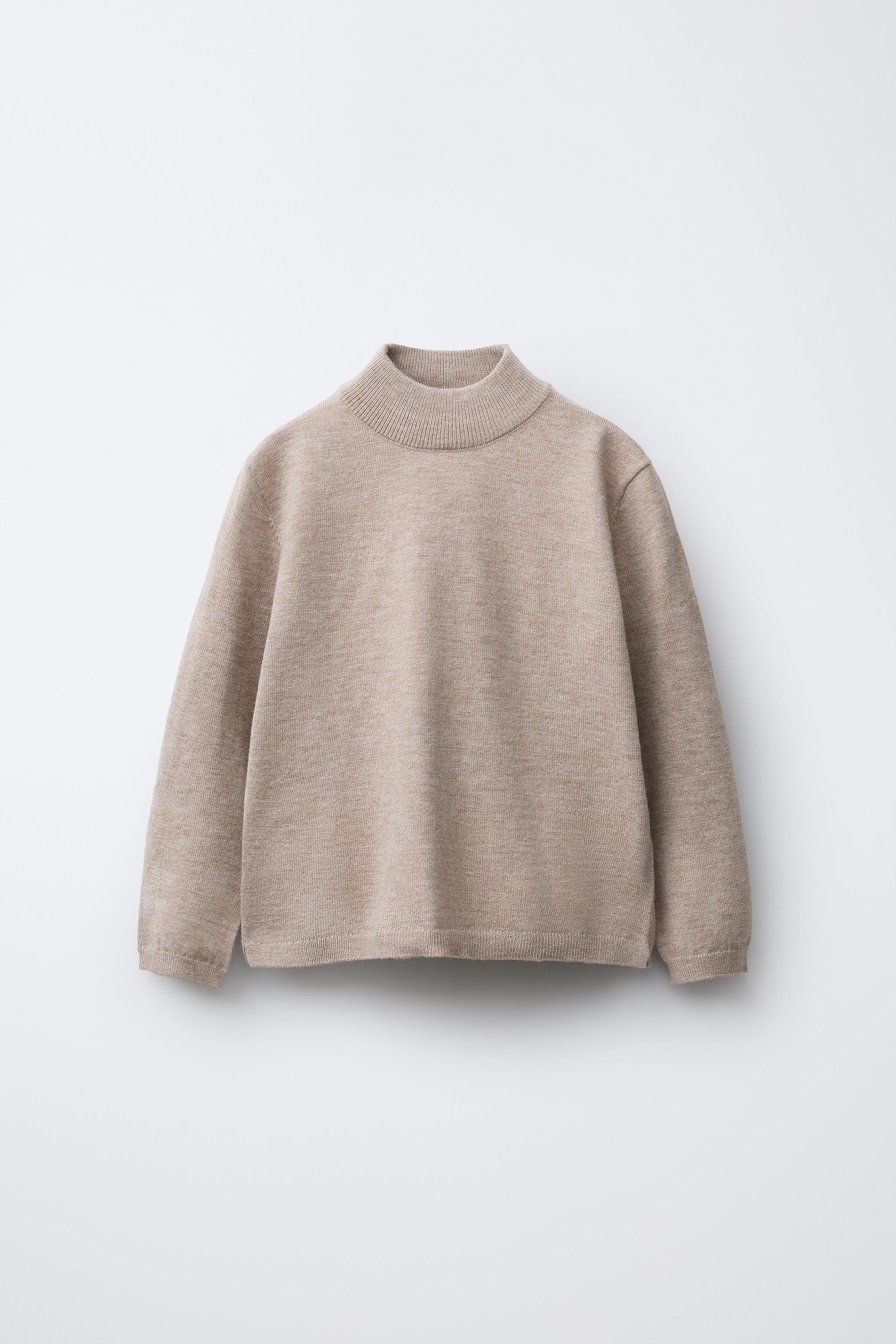 MOCK NECK KNIT SWEATER