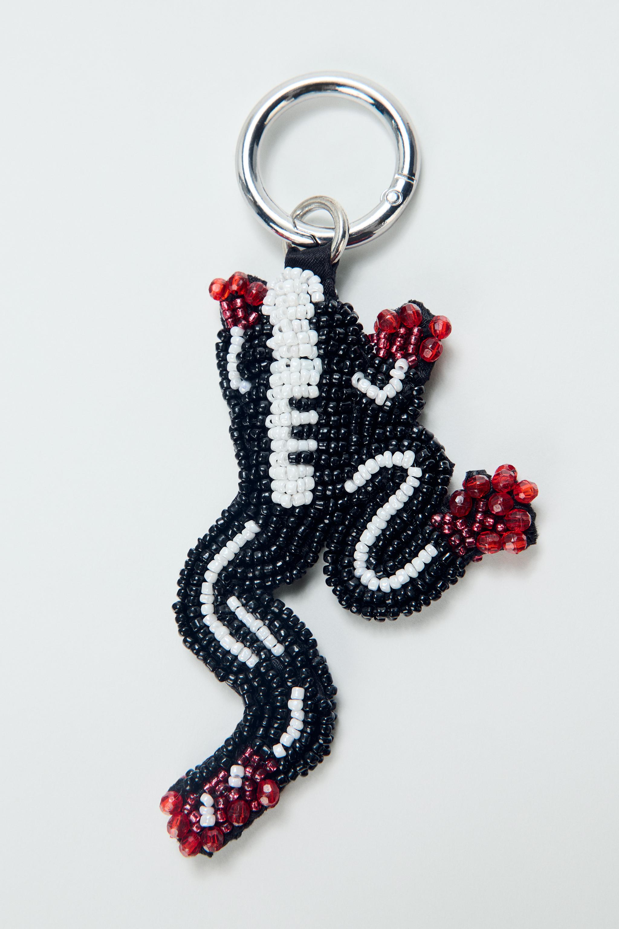BEADED FROG CHARM