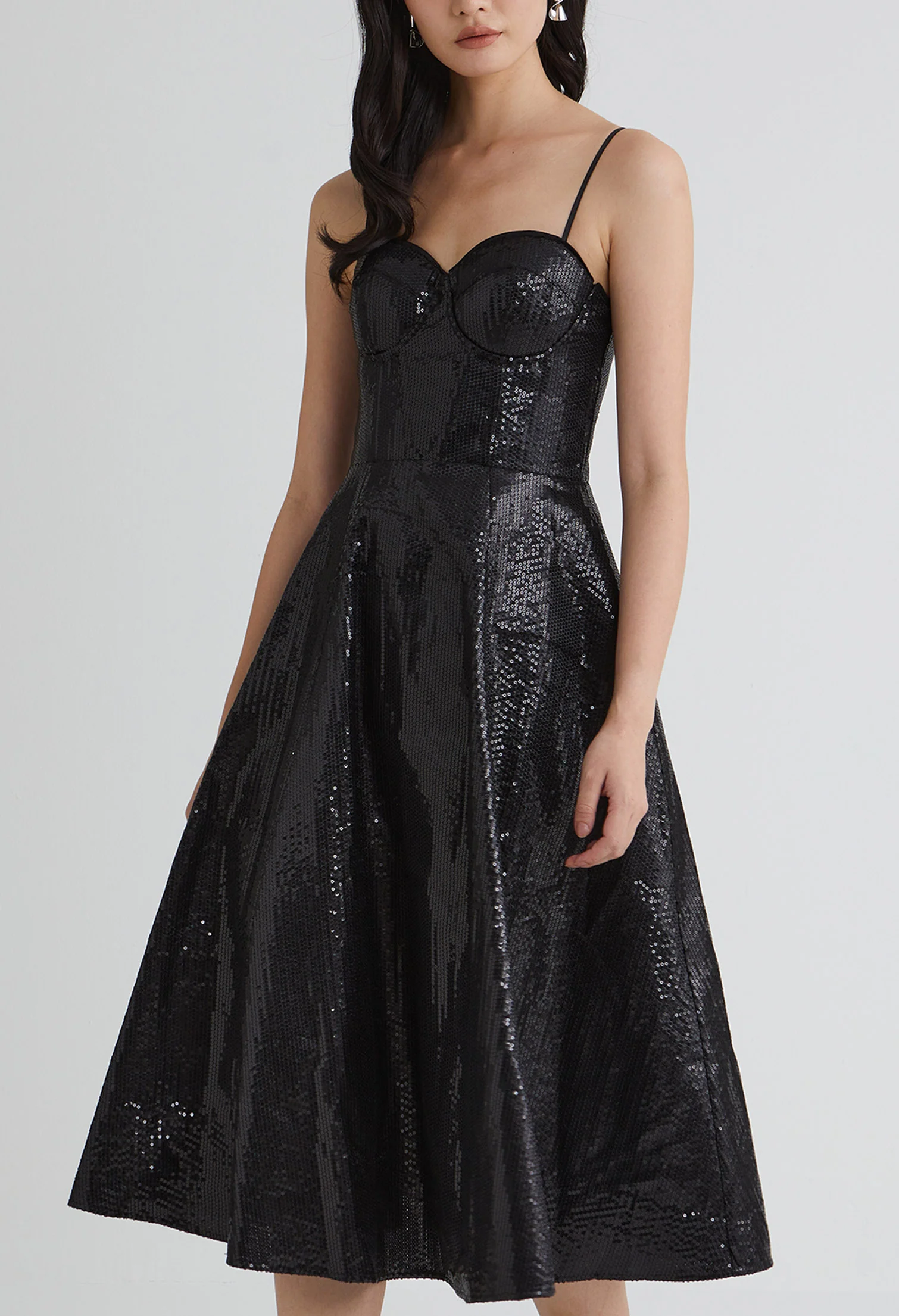 Noelle Sweetheart Midi Dress