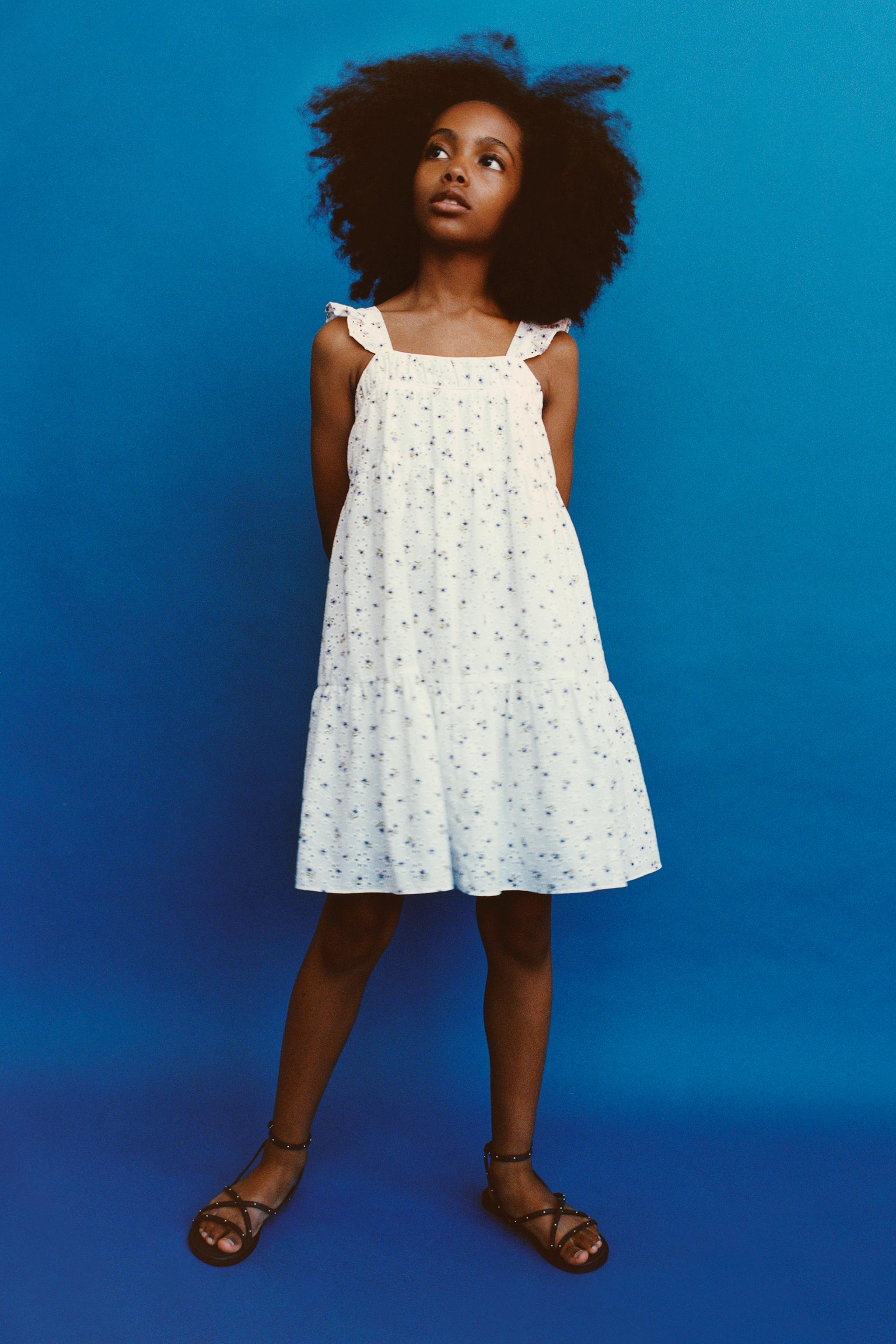 EMBROIDERED FLORAL DRESS