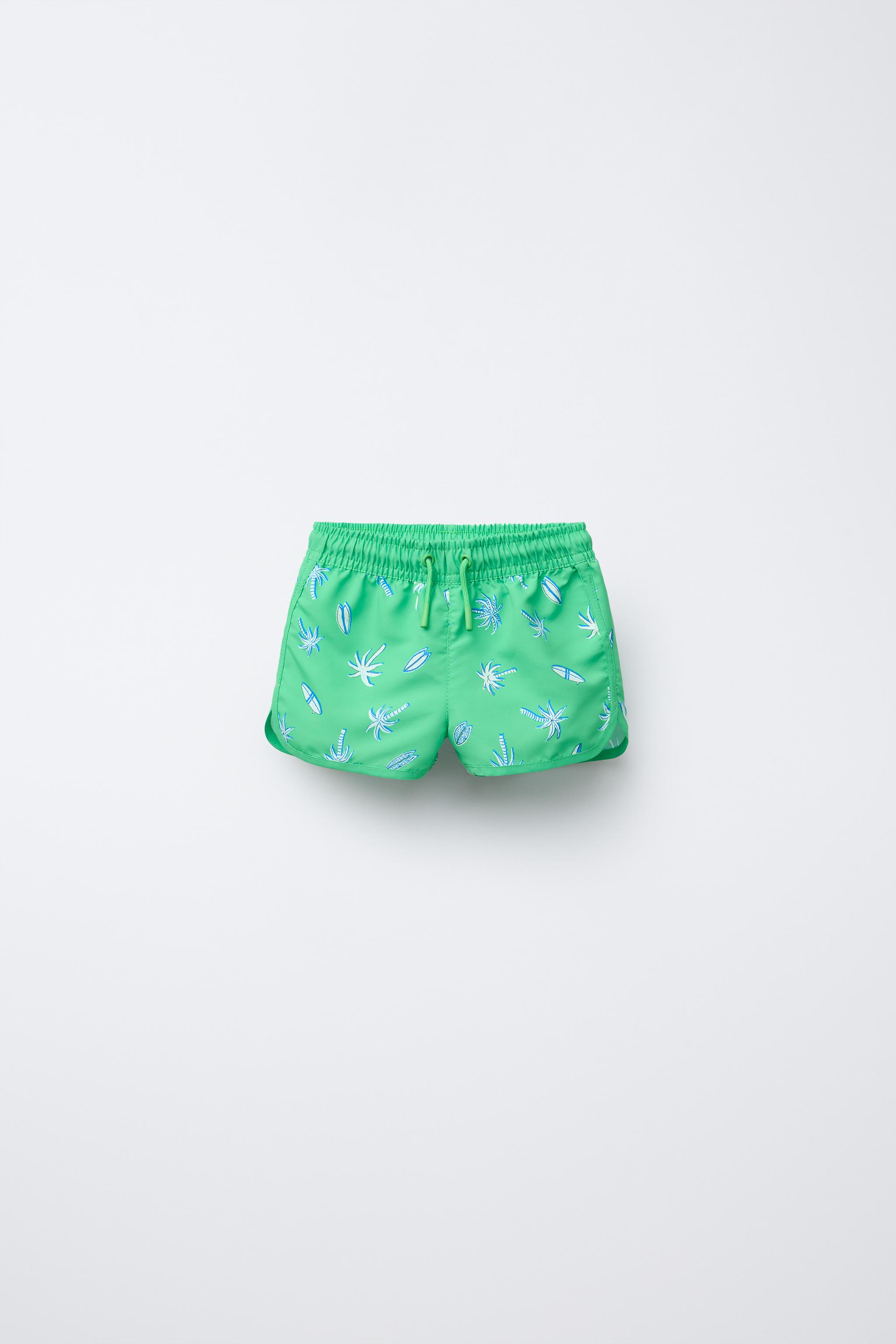 2-6 YEARS / PALM TREE SWIM SHORTS