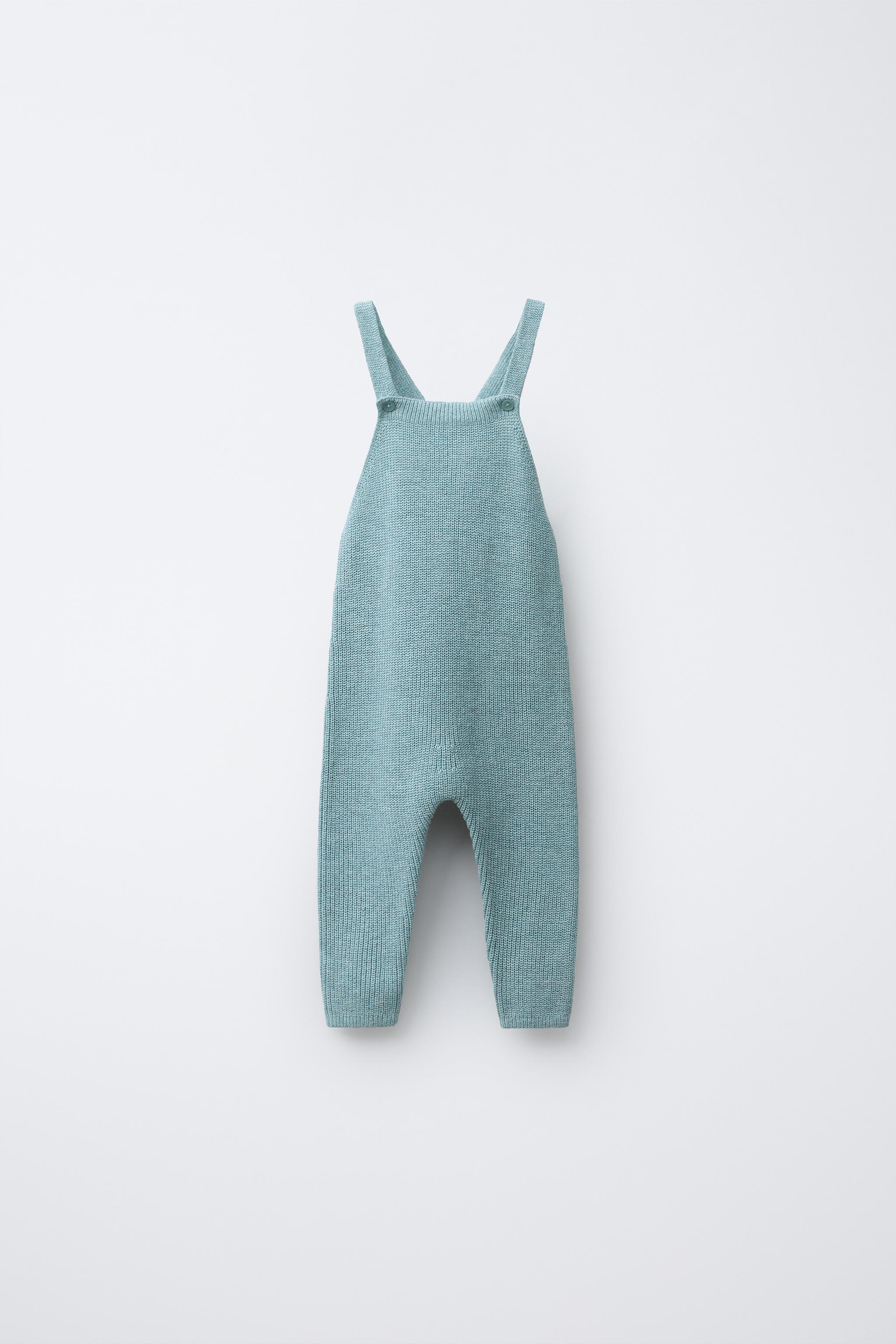 KNIT SUSPENDER OVERALLS