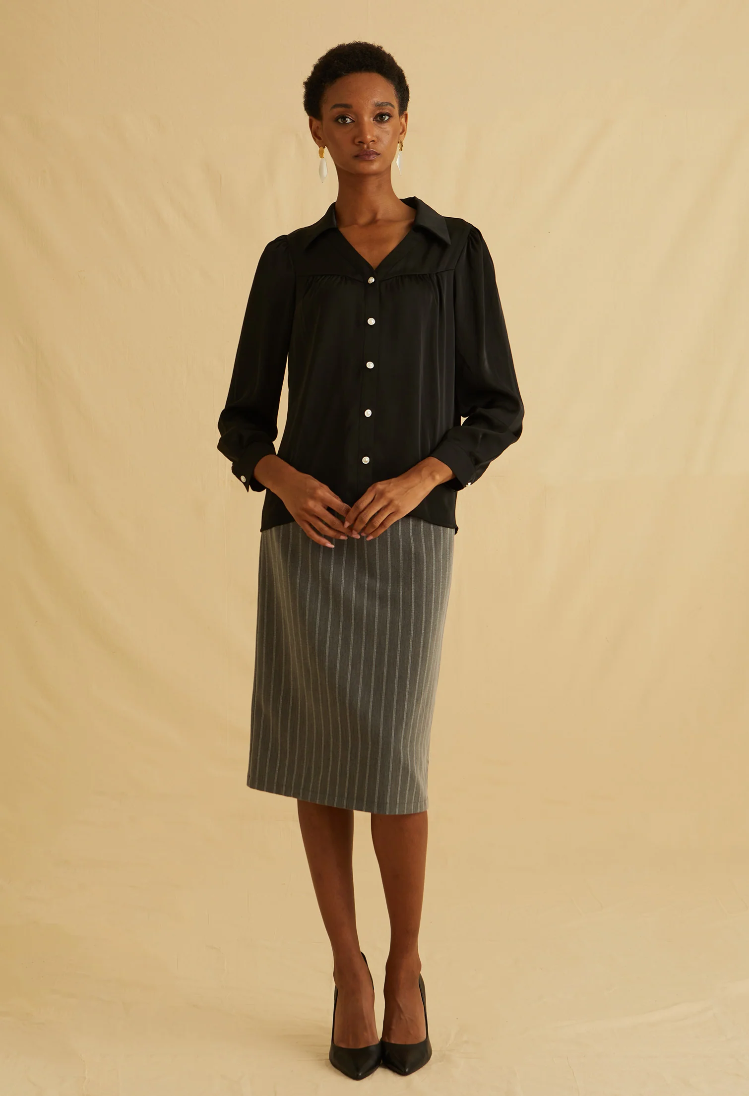 Moonlight Charm Satin Top