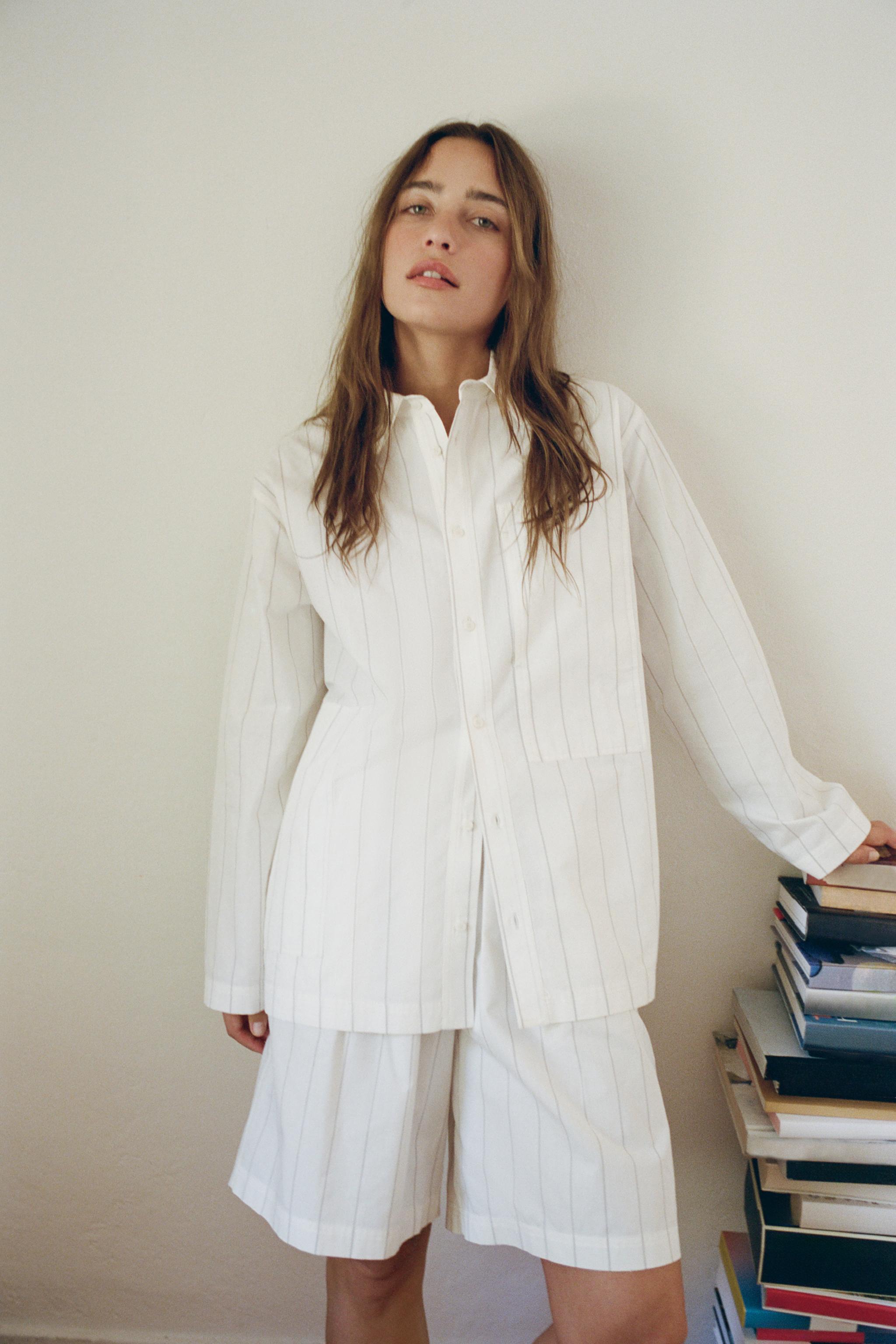 STRIPED BOXER PAJAMA SHORTS