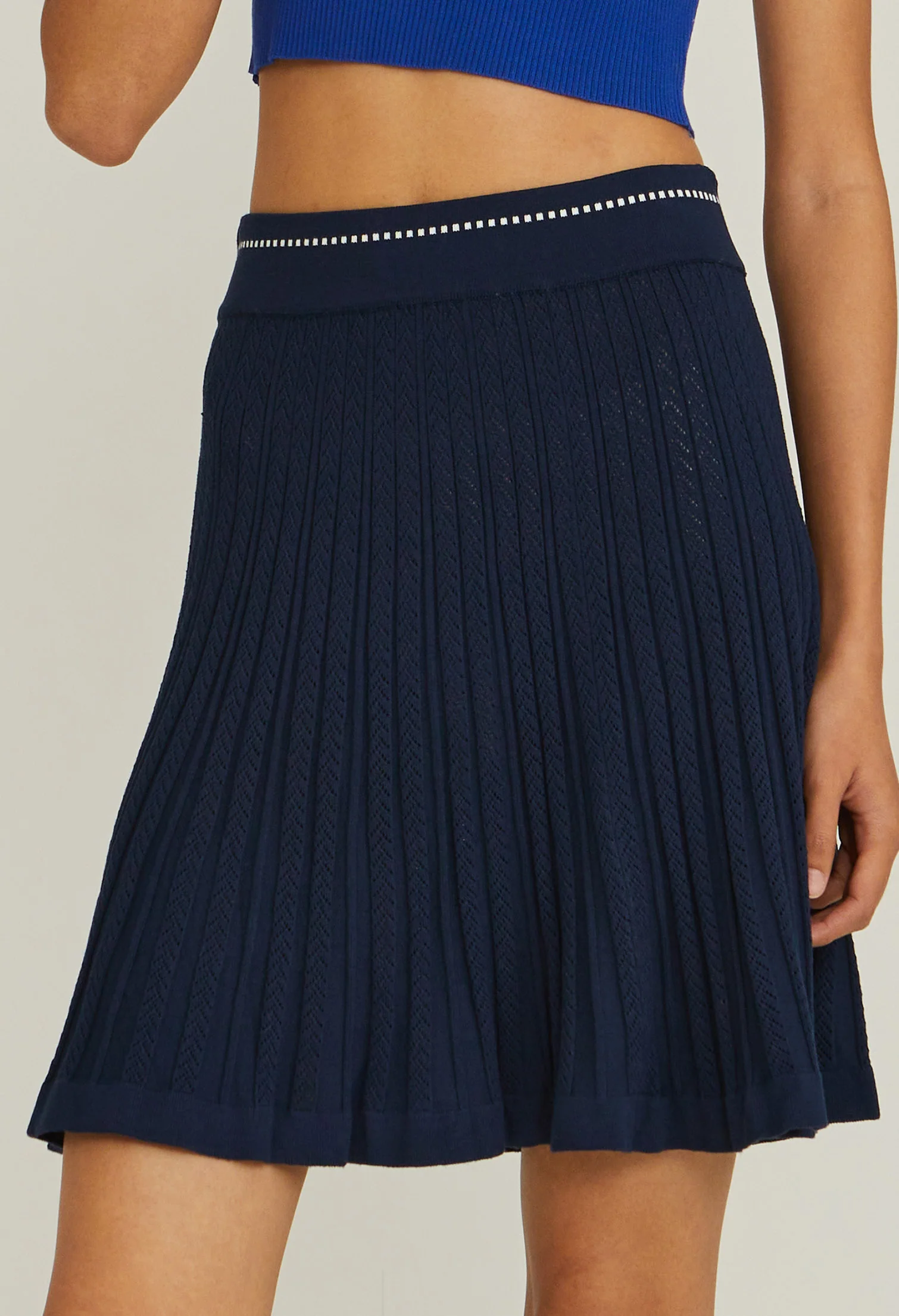 Panelled Knit Skirt