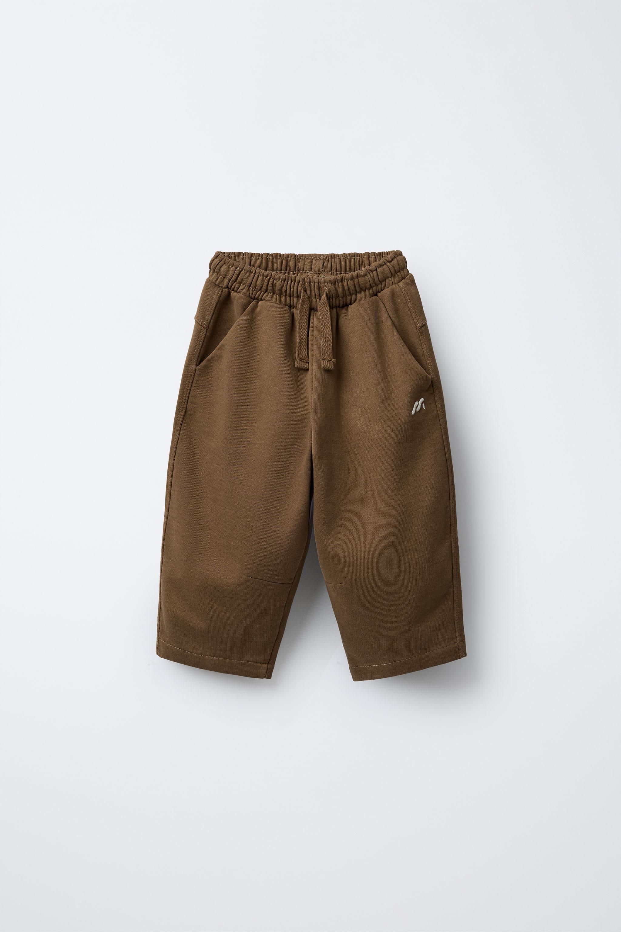 STRAIGHT LOGO PLUSH PANTS