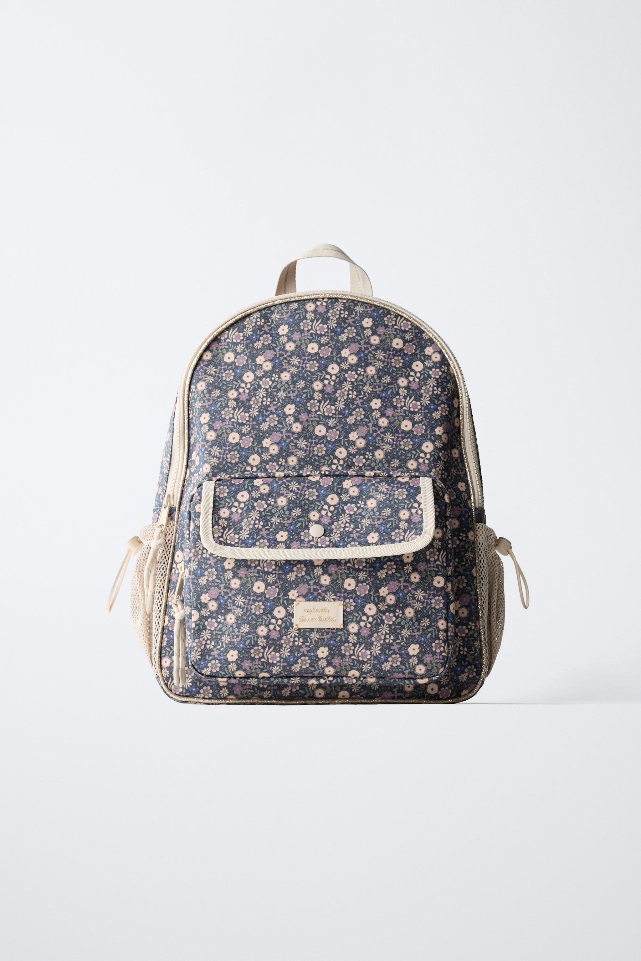 FLORAL SCHOOL BACKPACK