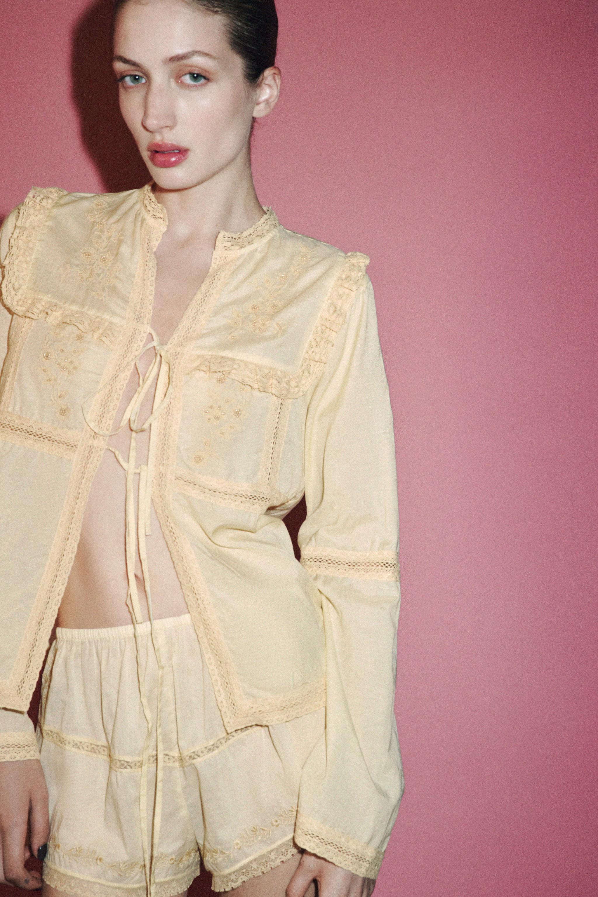 EMBROIDERED LACE BLOUSE LIMITED EDITION