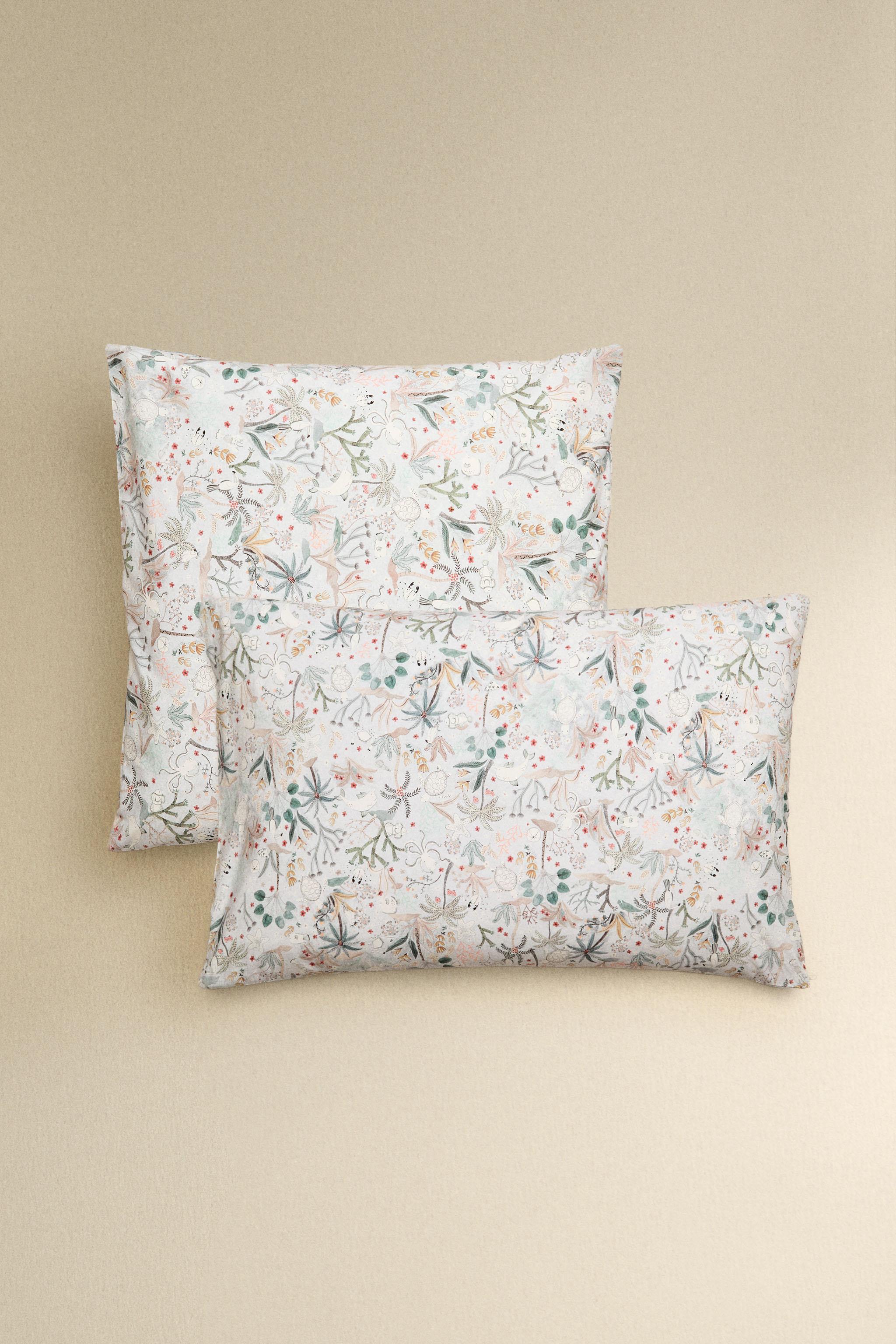 CHILDREN’S SEA PRINT PILLOWCASE