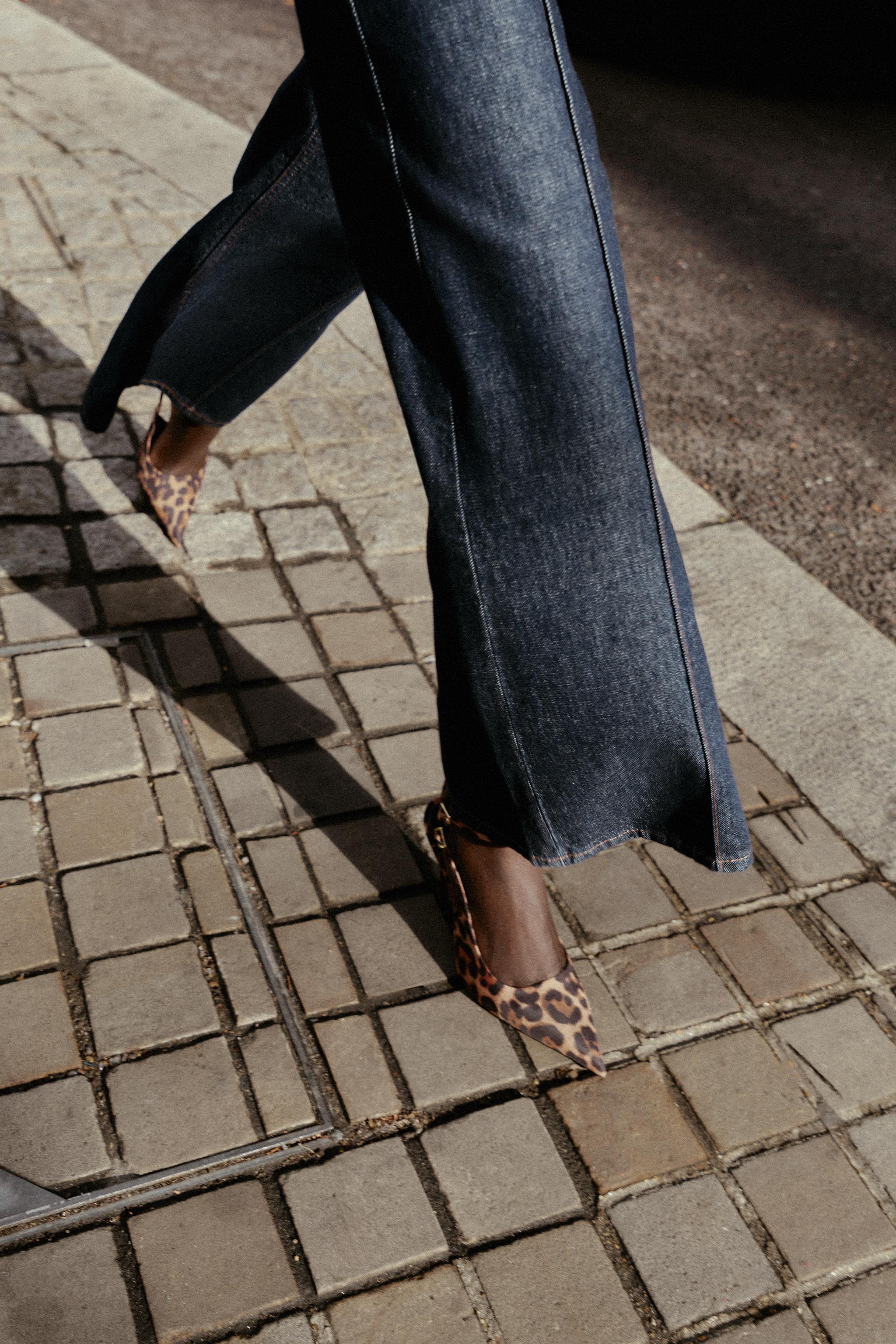 LEOPARD SLING BACK HEELS