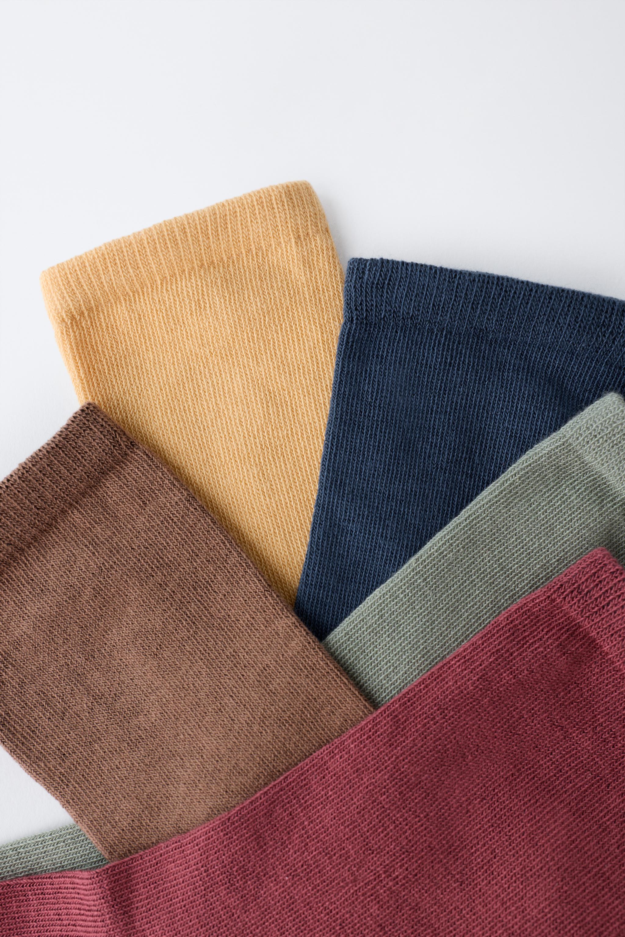 FIVE-PACK OF PLAIN LONG SOCKS