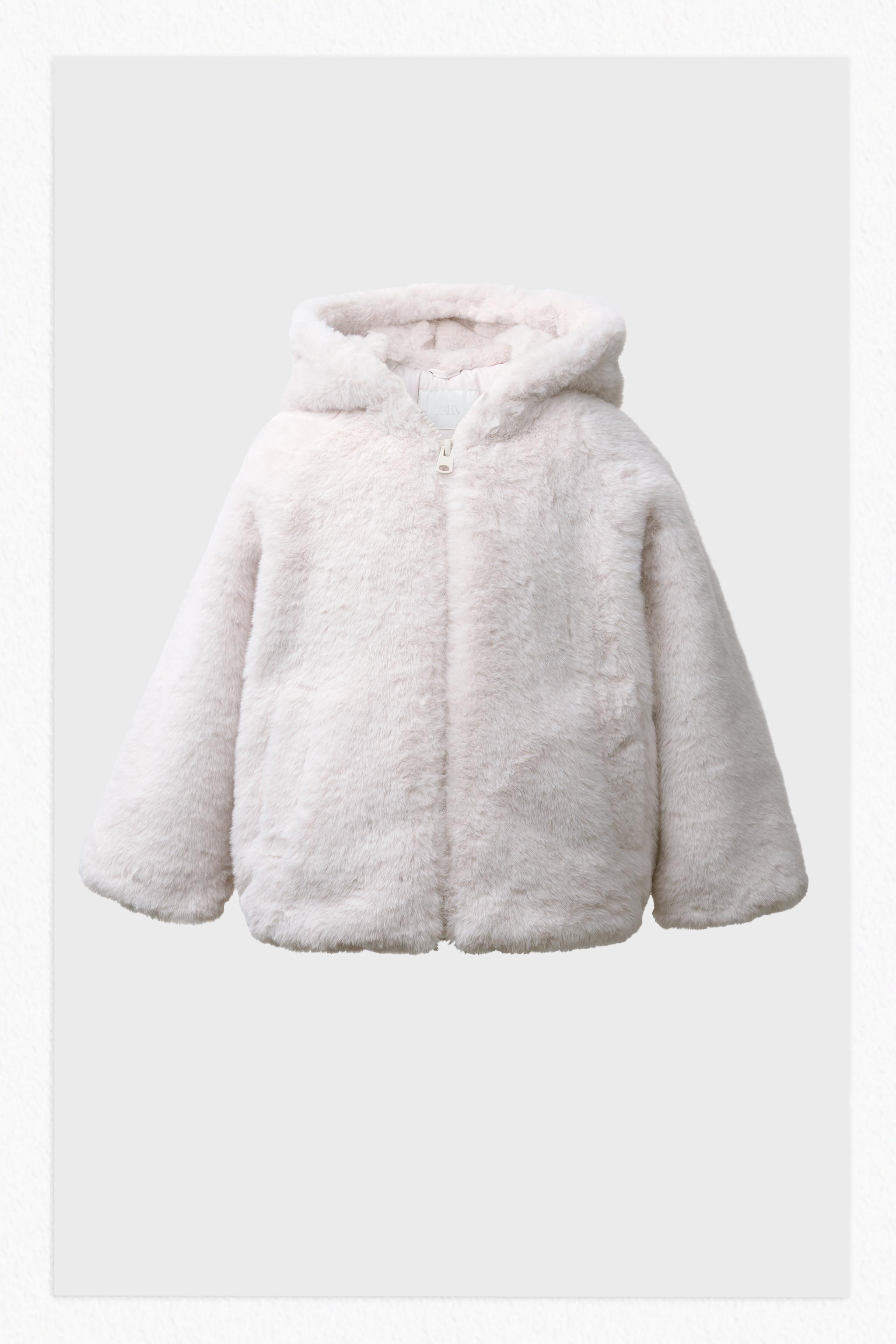 FAUX FUR HOODIE JACKET