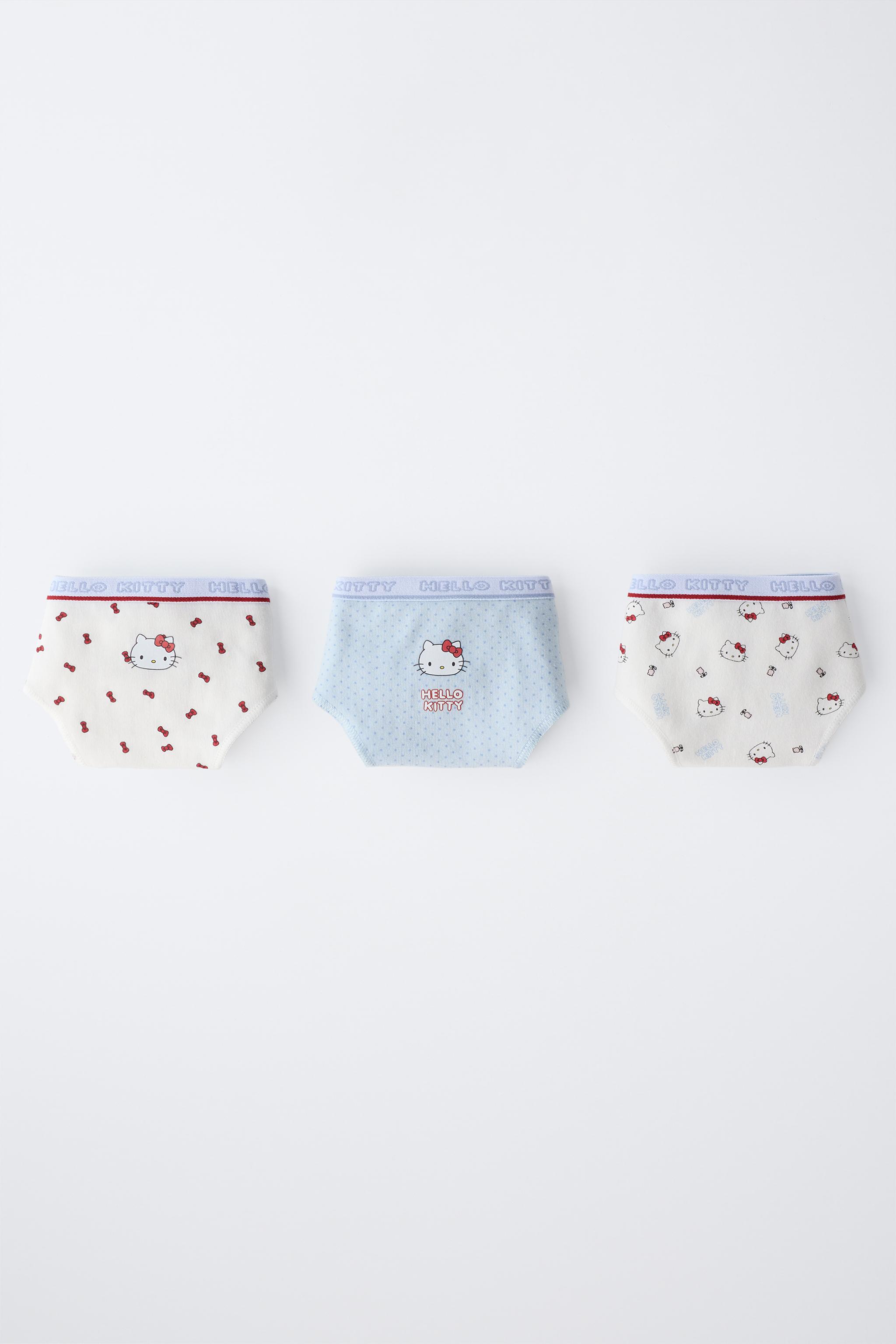 2-6 YEARS/ THREE-PACK OF HELLO KITTY © SANRIO UNDERWEAR